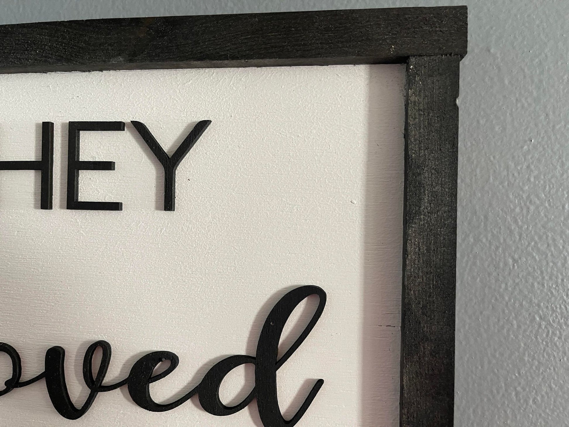 And Together They Built A Life They Loved Large Family Sign Wood Fireplace Living Dining Room Shabby Cottage Chic Farmhouse Rustic Decor