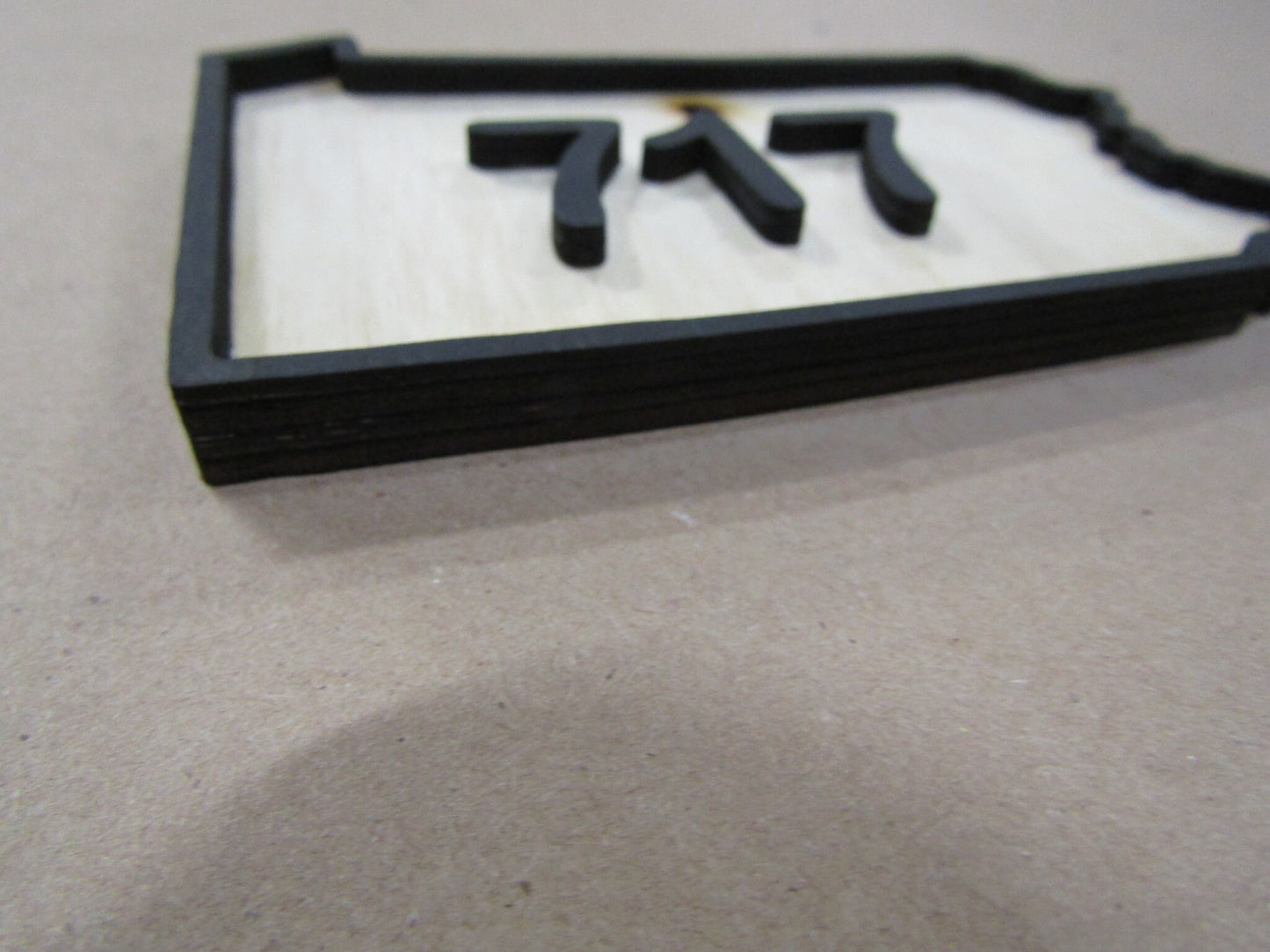 Custom State Raised Area Code Raised Sign Pennsylvania 717 3D Wood Your Words Custom Wooden Words Laser Cut Out Wood Cut Out Home Couples