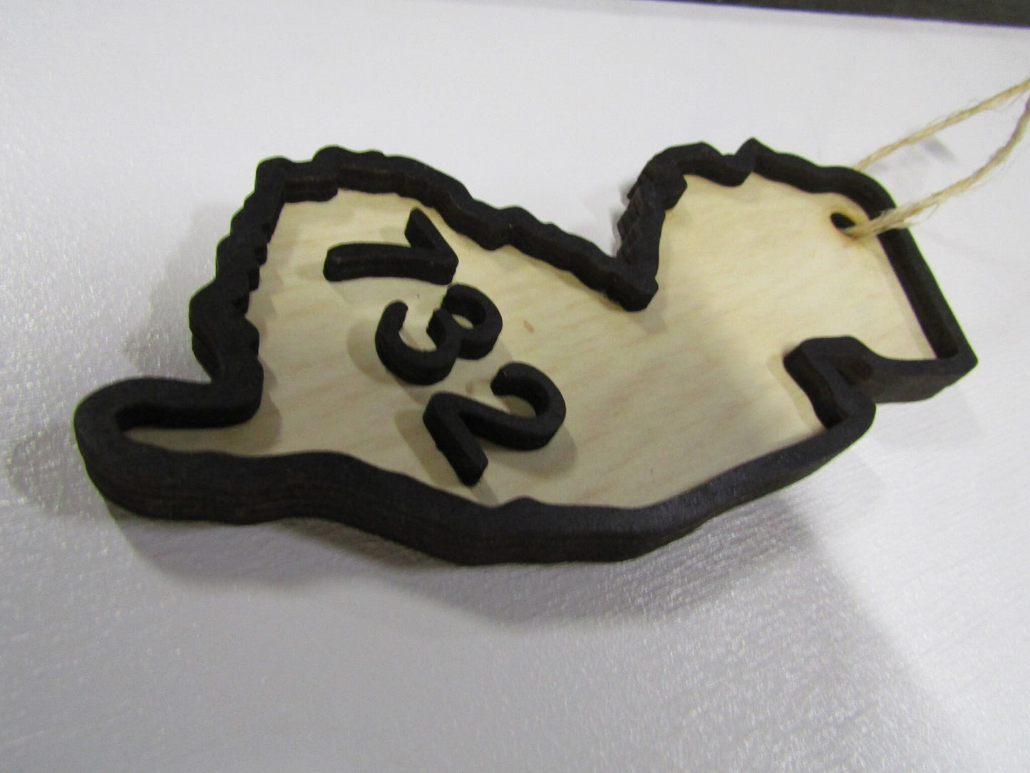 Custom State Raised Area Code Raised Sign New Jersey 732 3D Wood Your Words Custom Wooden Words Laser Cut Out Wood Cut Out Home Couples