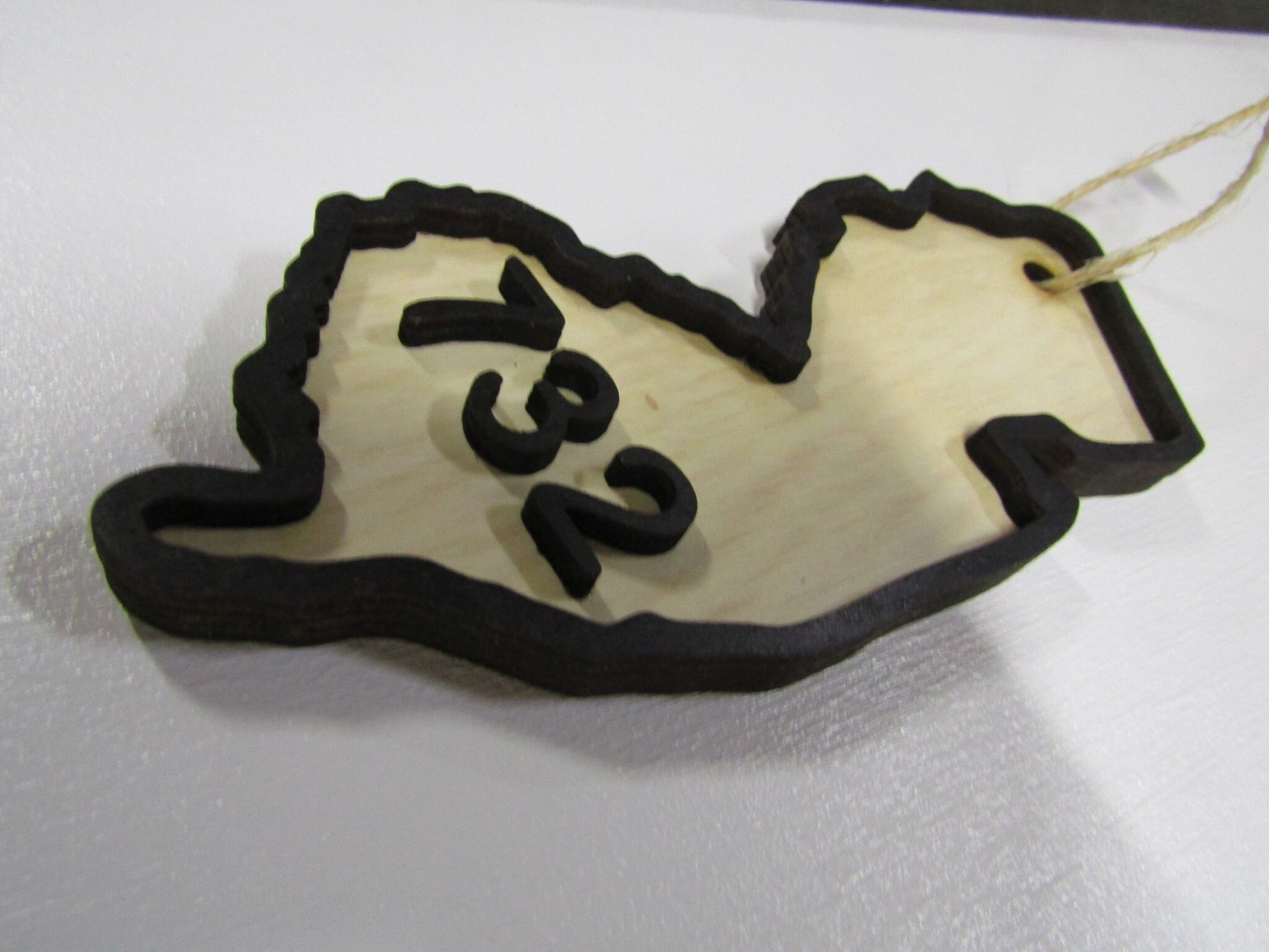 Custom State Raised Area Code Raised Sign New Jersey 732 3D Wood Your Words Custom Wooden Words Laser Cut Out Wood Cut Out Home Couples