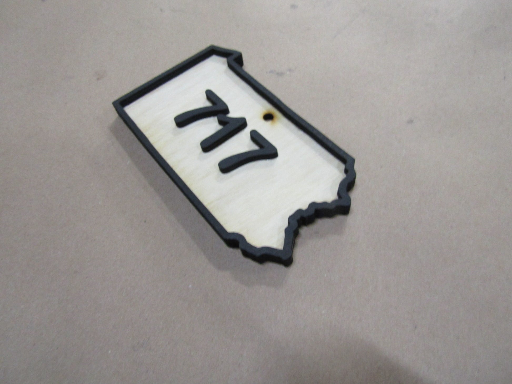 Custom State Raised Area Code Raised Sign Pennsylvania 717 3D Wood Your Words Custom Wooden Words Laser Cut Out Wood Cut Out Home Couples