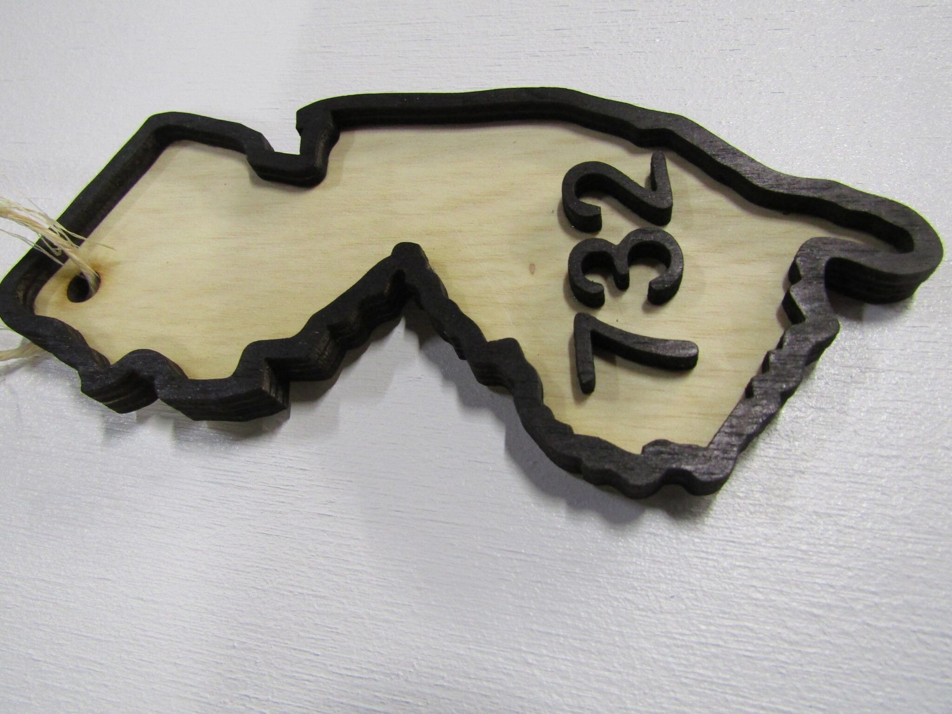 Custom State Raised Area Code Raised Sign New Jersey 732 3D Wood Your Words Custom Wooden Words Laser Cut Out Wood Cut Out Home Couples