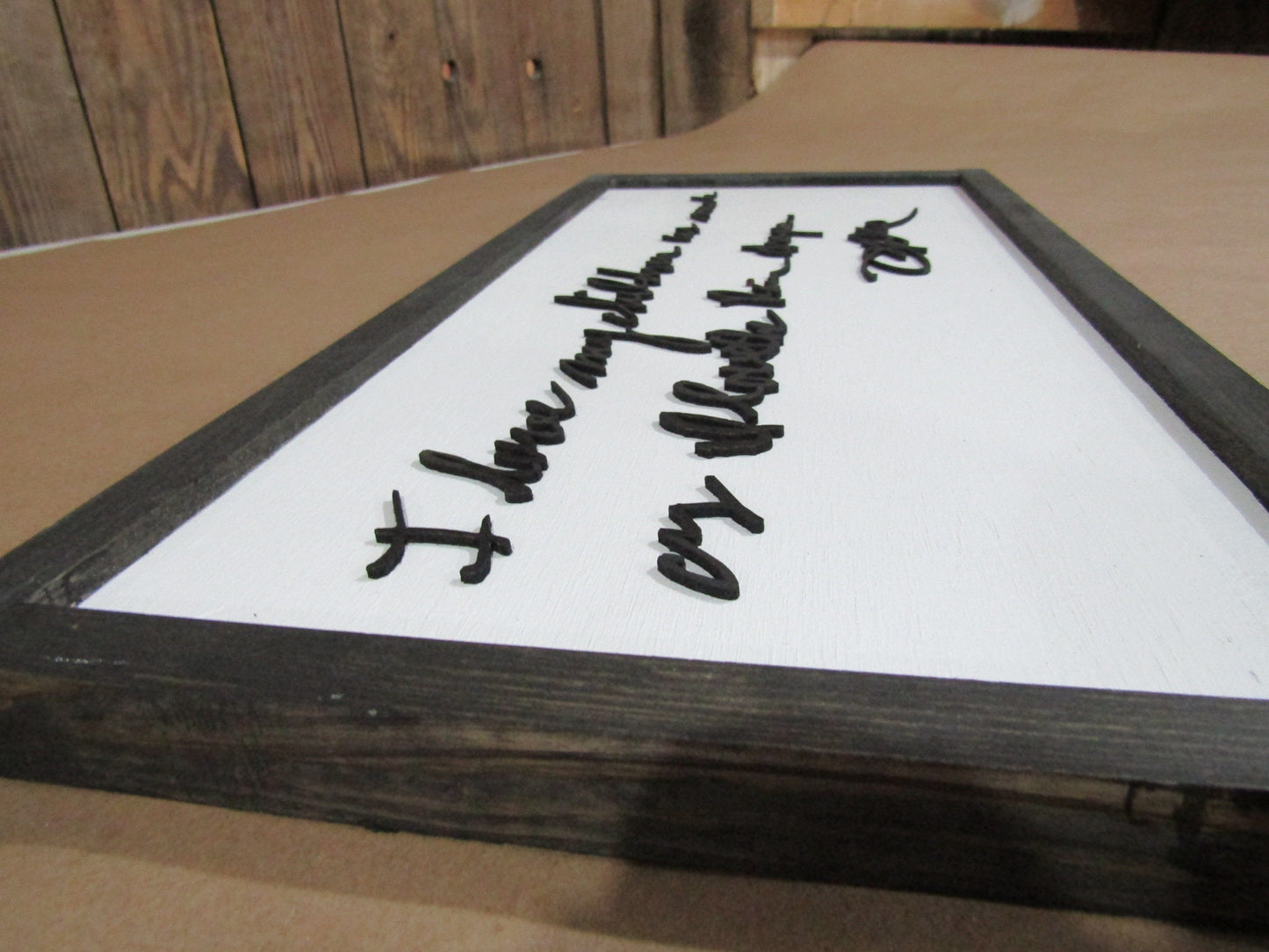 Mothers Day Gift Handwriting Signature Framed Decor Daughter Gift Personalized Sketch Personal Note Letter Special Occasion Handmade 3D