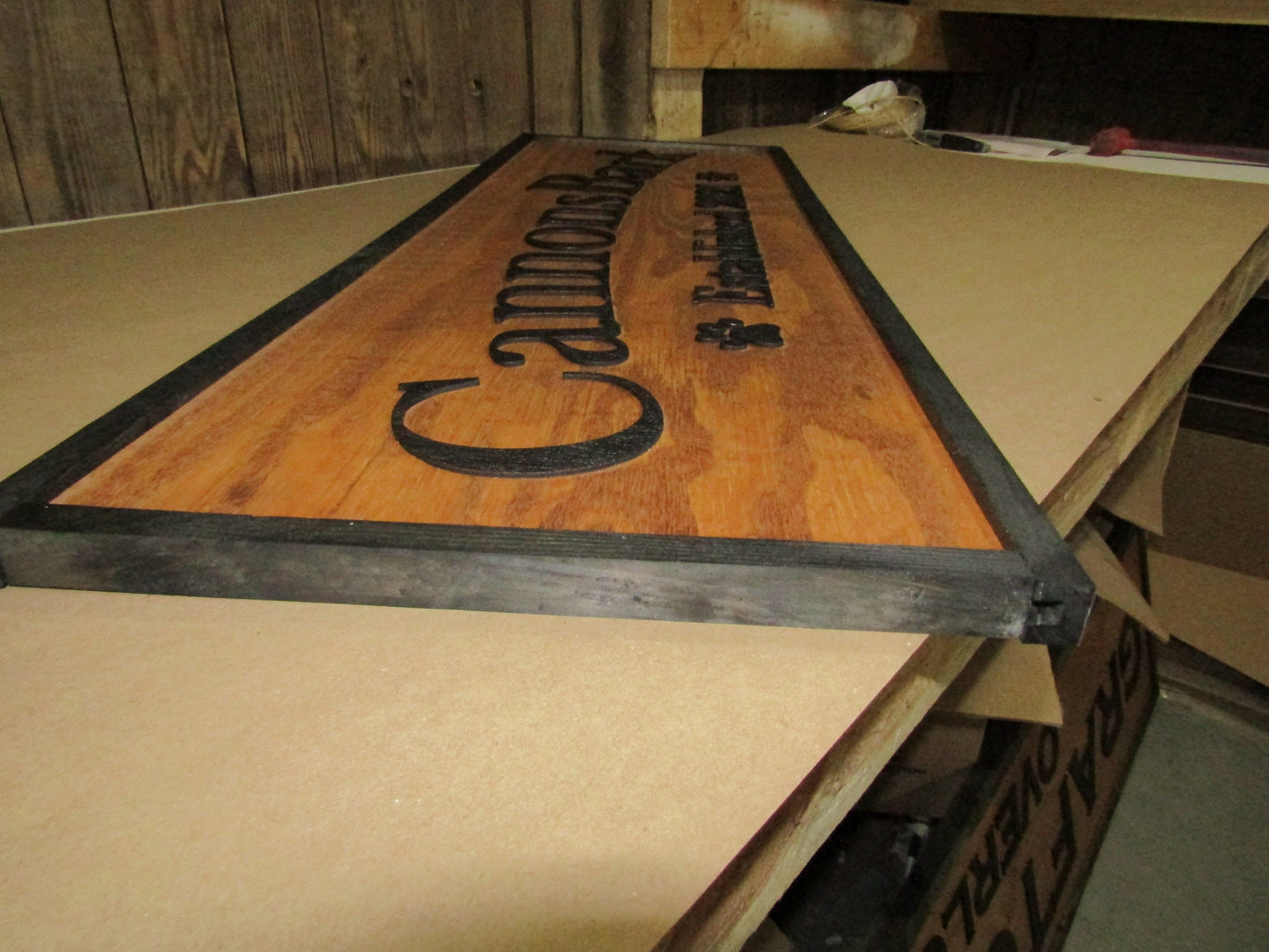 Large Custom Ranch Sign Paw Print Over-sized Rustic Business Logo Company Name Established Wood Laser Cut Out 3D Extra Large Handmade