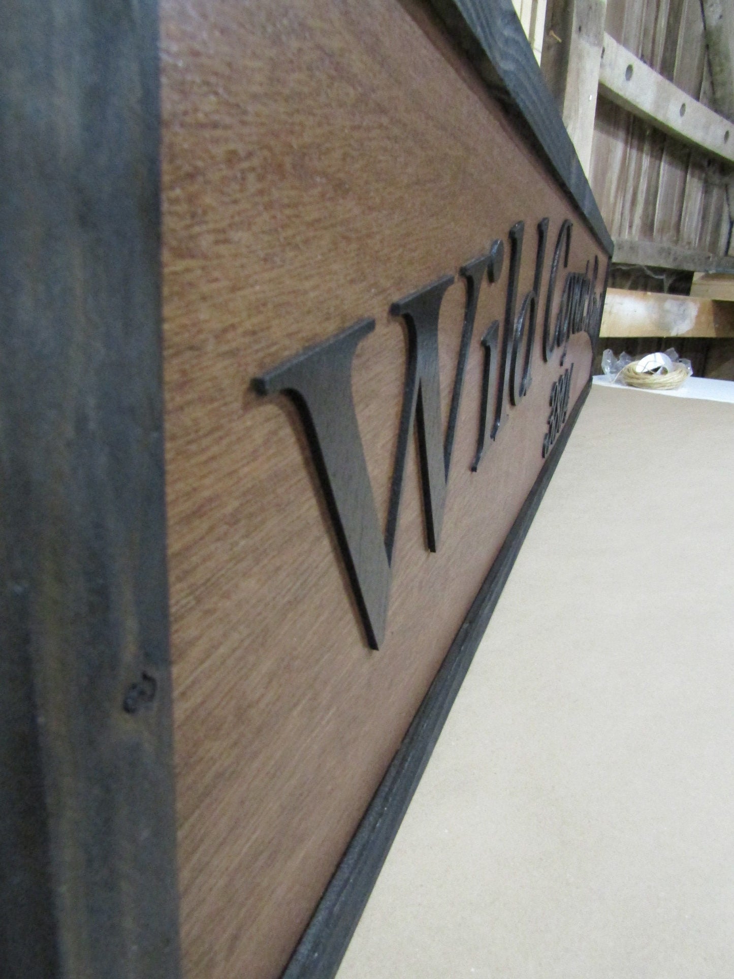 Custom Coyote Ranch Sign Company Name Address Signage Commerical Oversized Rustic Business Logo Wood Laser Cut Out 3D Extra Large Handmade