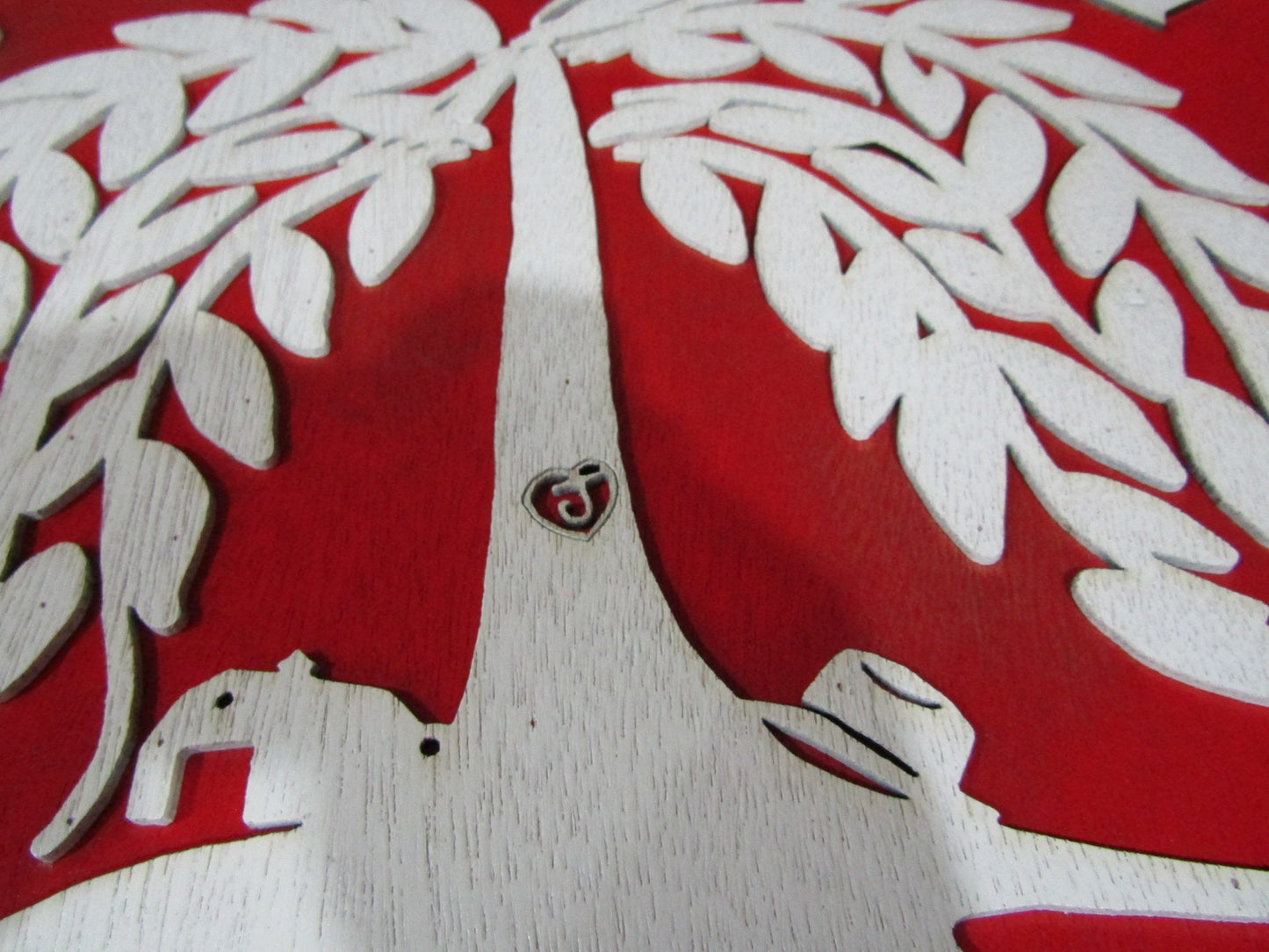 Large Round Custom Sign Commerical Signage Tree Farm Willow Tree Redbird Red Personalized Logo Emblem Made To Order 3D Raised Text Handmade