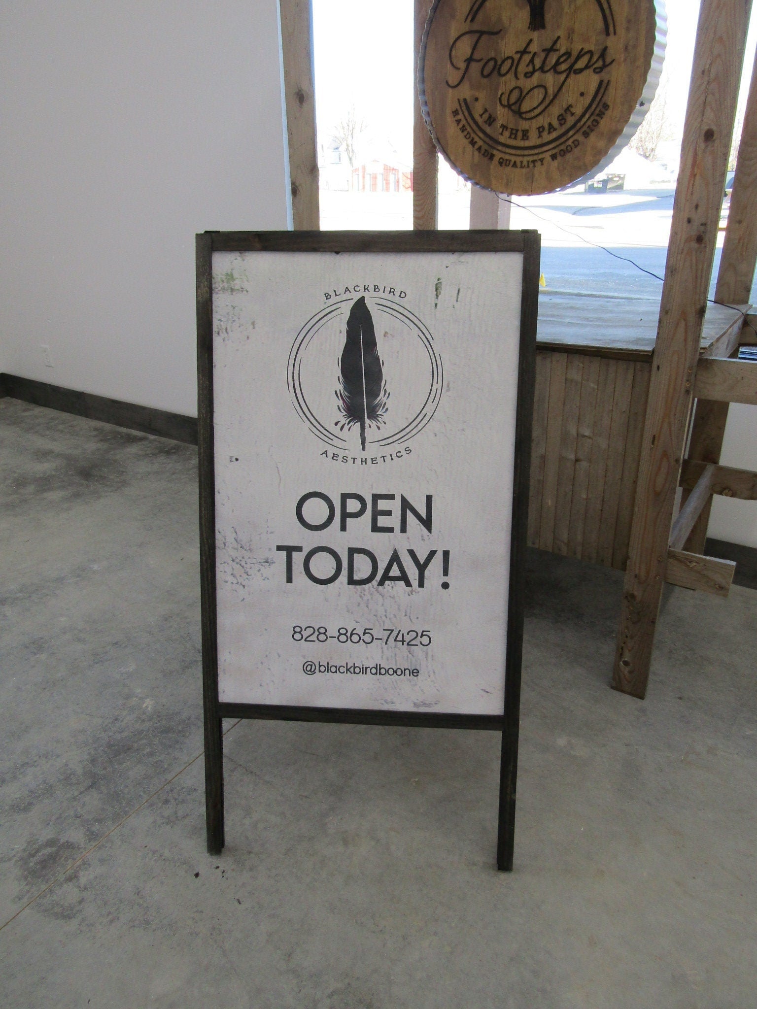 Sidewalk Sign A Frame Folding Sign Affordable Business Sign Your Logo Free Standing Extra Large Commercial Hinge Outdoor Advertising