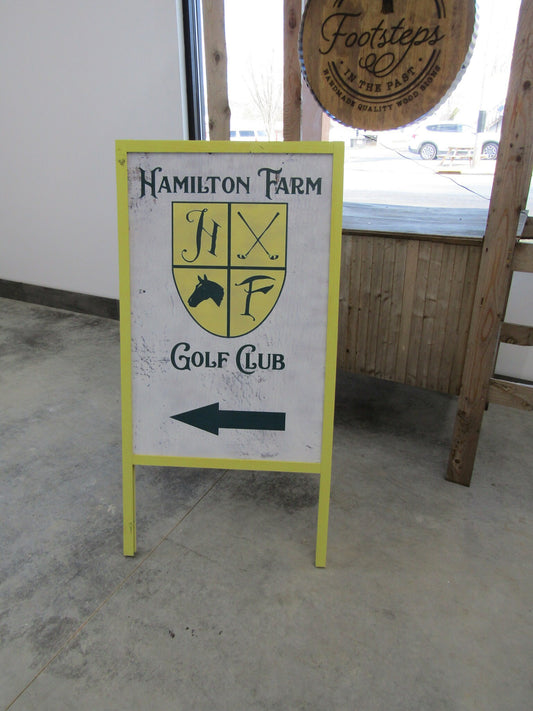 Sidewalk Sign A Frame Folding Sign Affordable Business Sign Your Logo Free Standing Extra Large Commercial Hinge Outdoor Advertising Golf