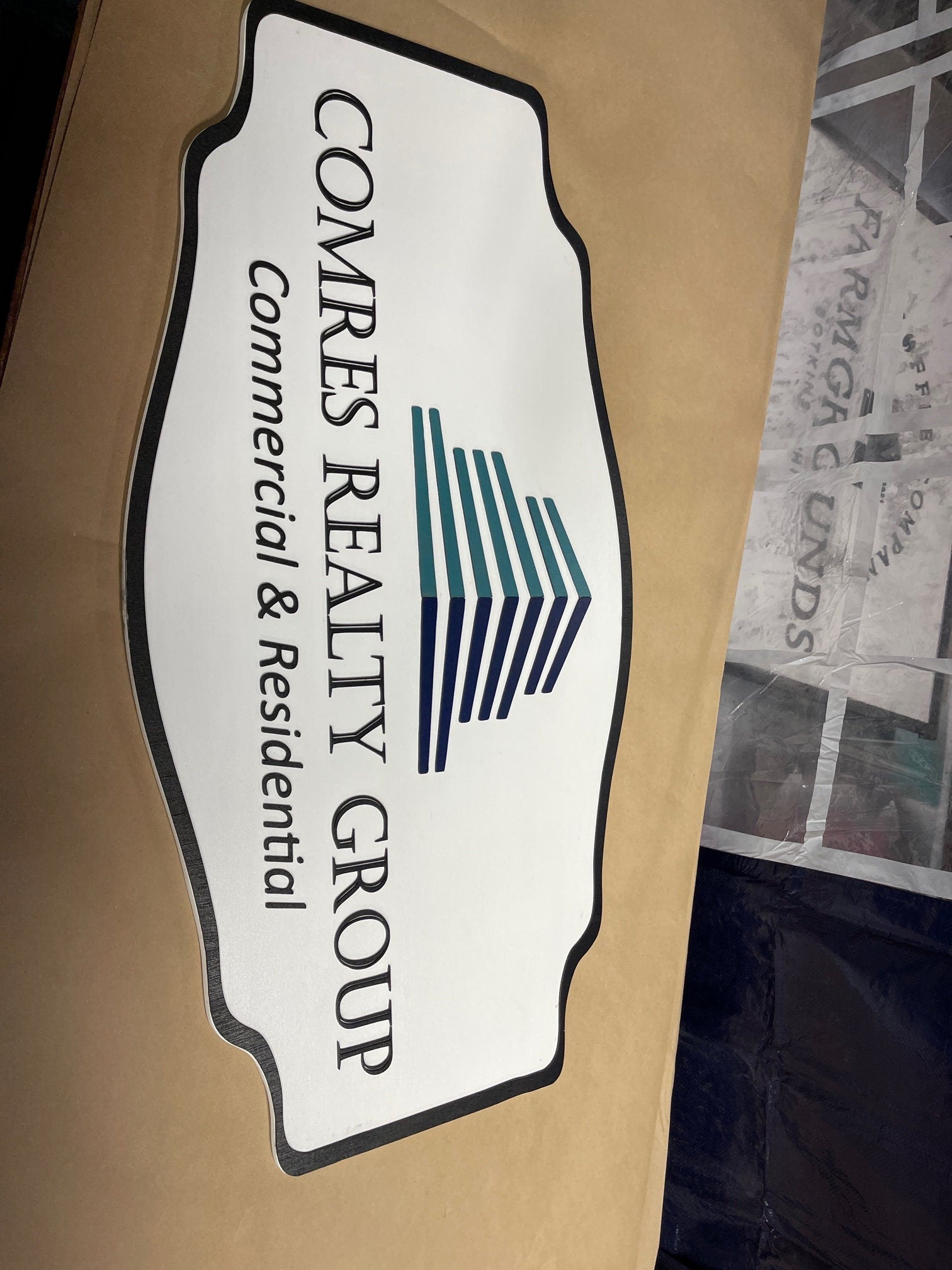 Custom Handmade Wood Sign for Outdoor Indoor Hanging Personalized for your Business, Ranch or Office Commercial Realty Signage