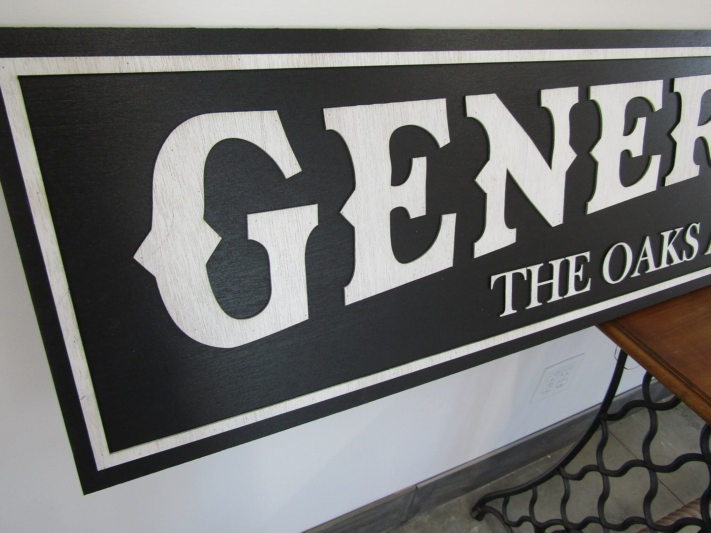 Extra Large Custom General Store Ranch Sign Over-sized Rustic Business Logo Wood Laser Cut Out 3D Footstepsinthepast Small Business