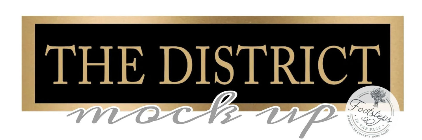 Large Custom Ranch Sign Over-sized Rustic Business Name Logo Wood Laser Cut Out 3D Extra Large Sign Footstepsinthepast Black and Gold
