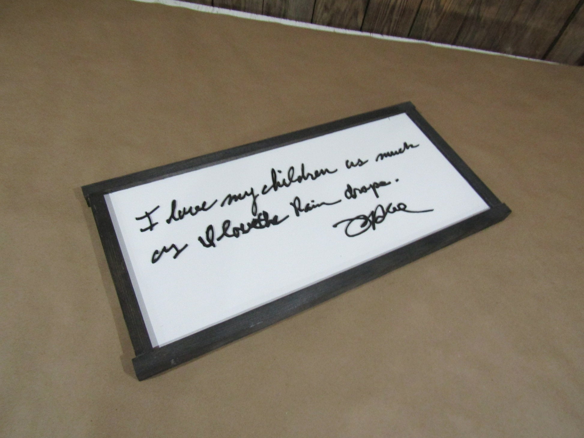 Mothers Day Gift Handwriting Signature Framed Decor Daughter Gift Personalized Sketch Personal Note Letter Special Occasion Handmade 3D
