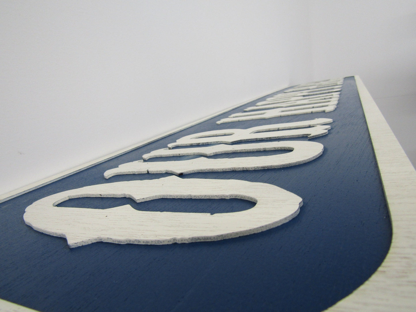 Large Custom Distressed Sign Our Happy Place Oversized Rustic Business Logo Bar Barn Country Wood 3D Extra Large Sign Footstepsinthepast