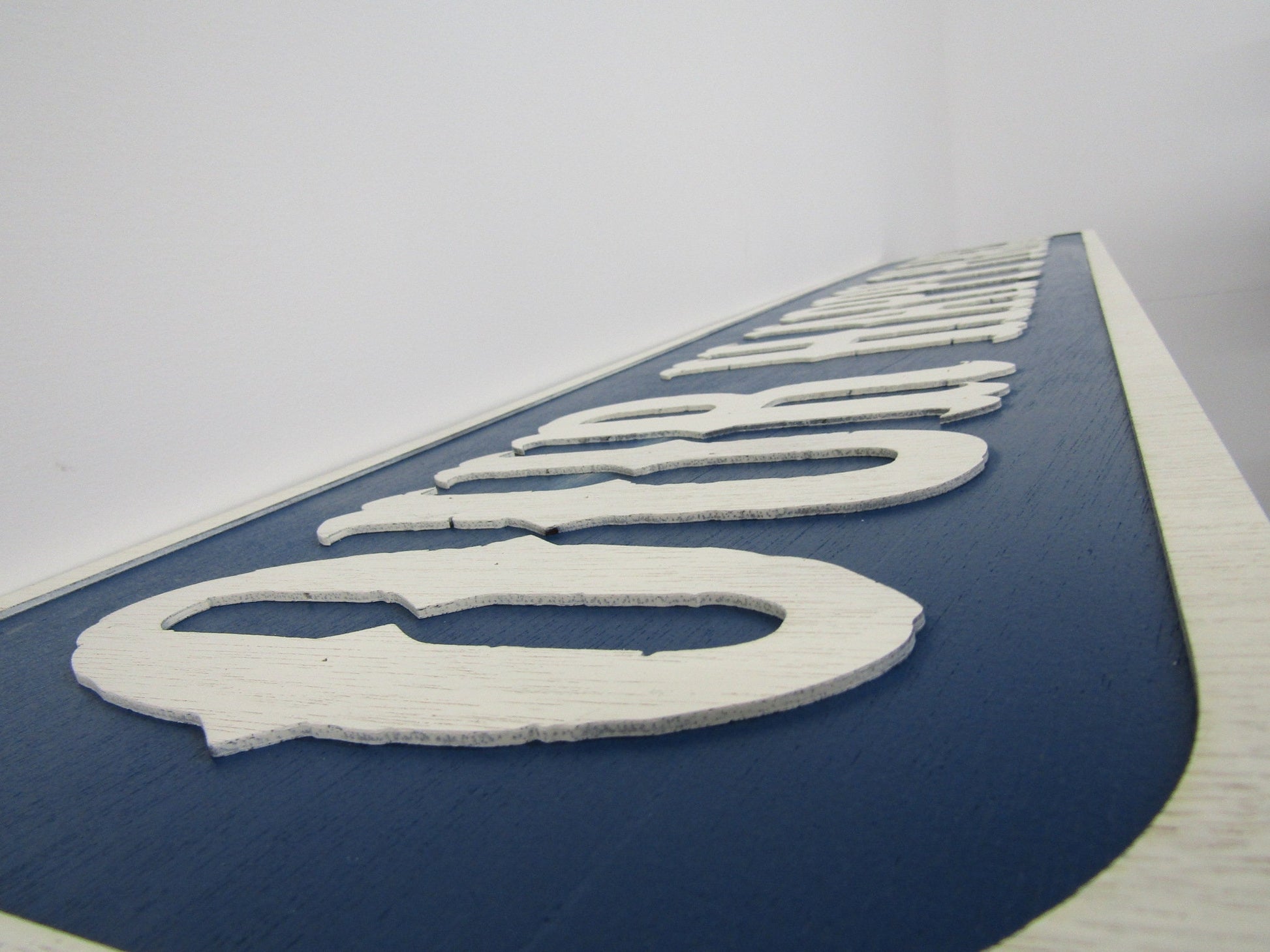 Large Custom Distressed Sign Our Happy Place Oversized Rustic Business Logo Bar Barn Country Wood 3D Extra Large Sign Footstepsinthepast