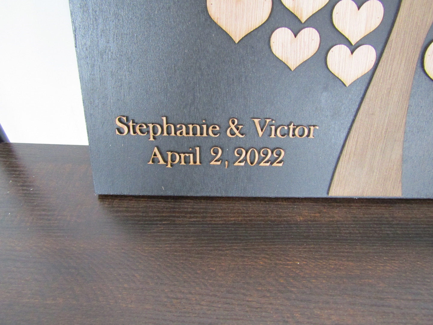 Wedding Sign Board Love Birds Hearts Tree Bridal Alternative Sign In Board Signature Name Sign Signature Board Guest Book Friends Family