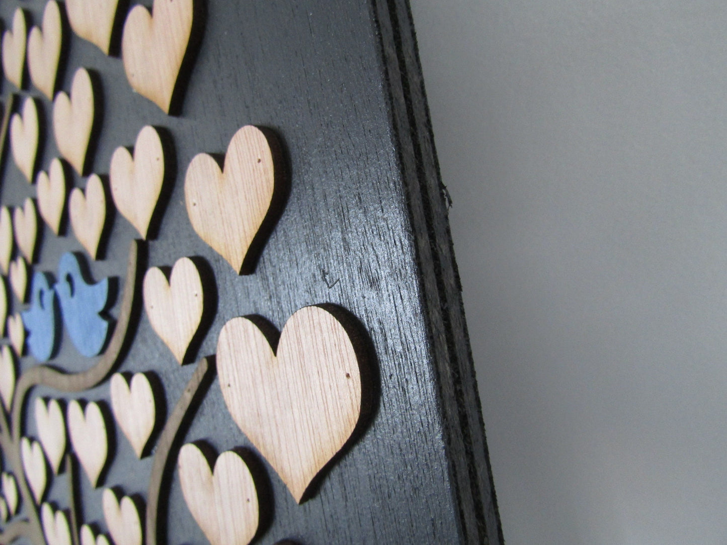 Wedding Sign Board Love Birds Hearts Tree Bridal Alternative Sign In Board Signature Name Sign Signature Board Guest Book Friends Family