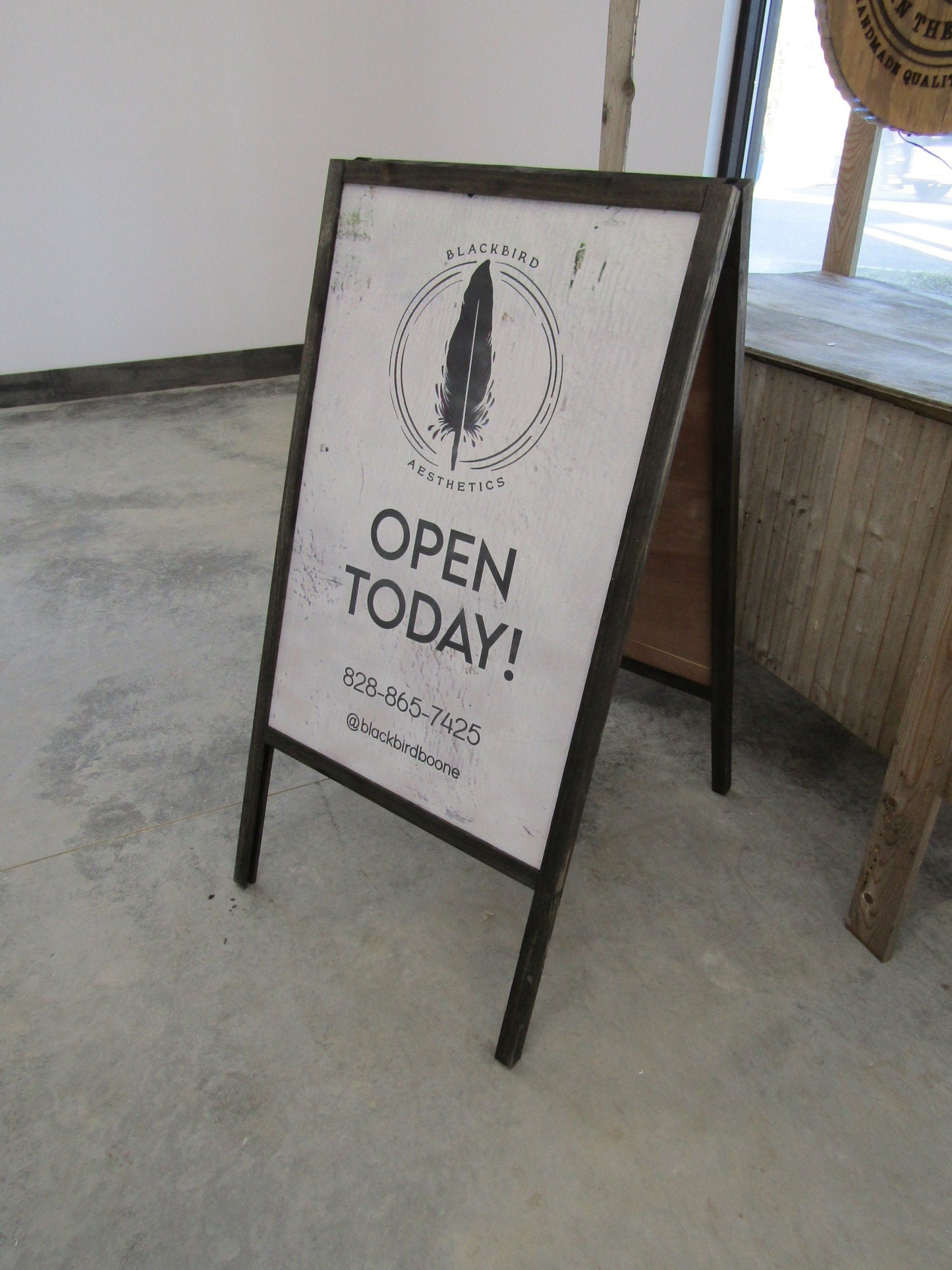 Sidewalk Sign A Frame Folding Sign Affordable Business Sign Your Logo Free Standing Extra Large Commercial Hinge Outdoor Advertising