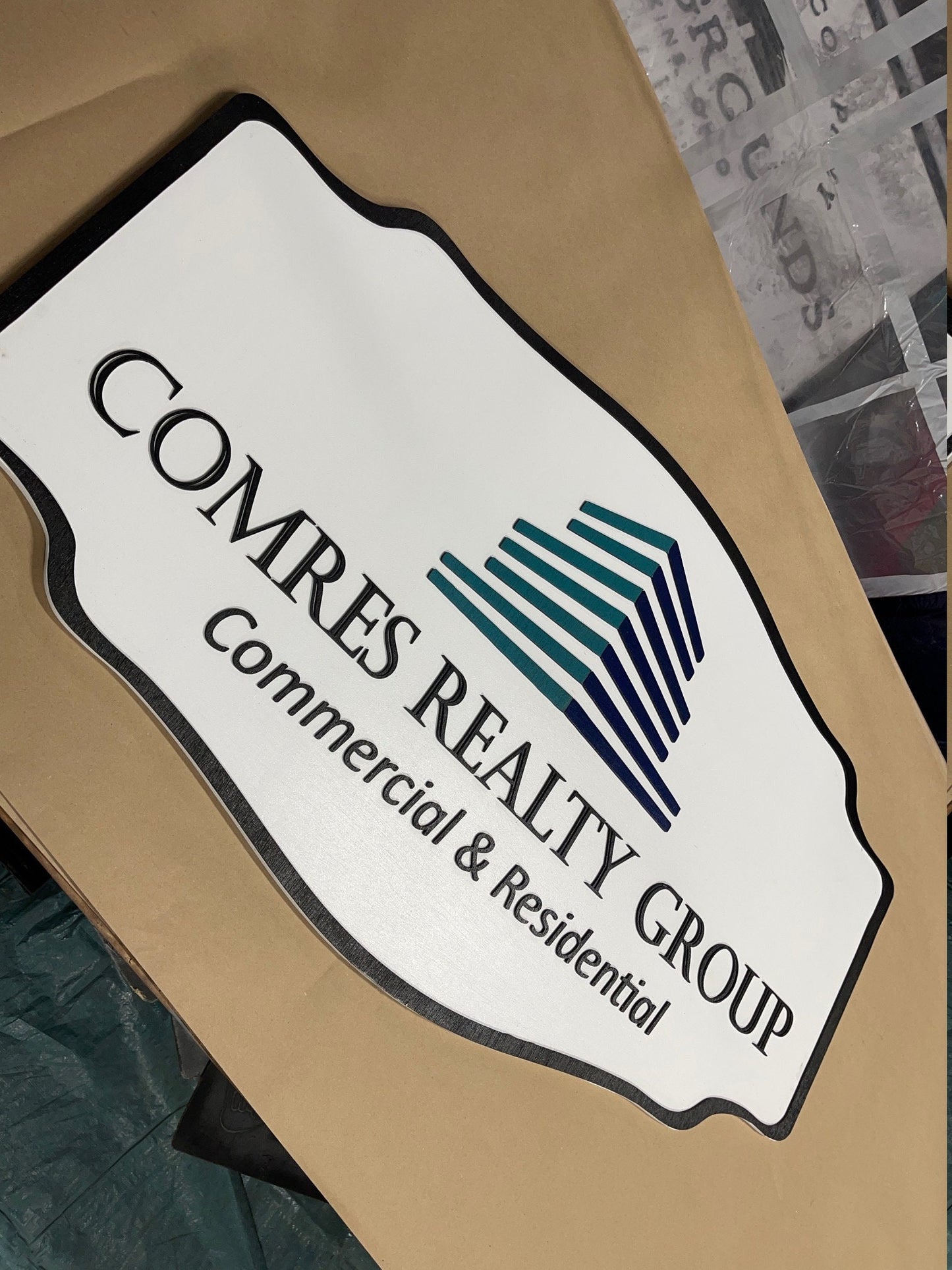 Custom Handmade Wood Sign for Outdoor Indoor Hanging Personalized for your Business, Ranch or Office Commercial Realty Signage