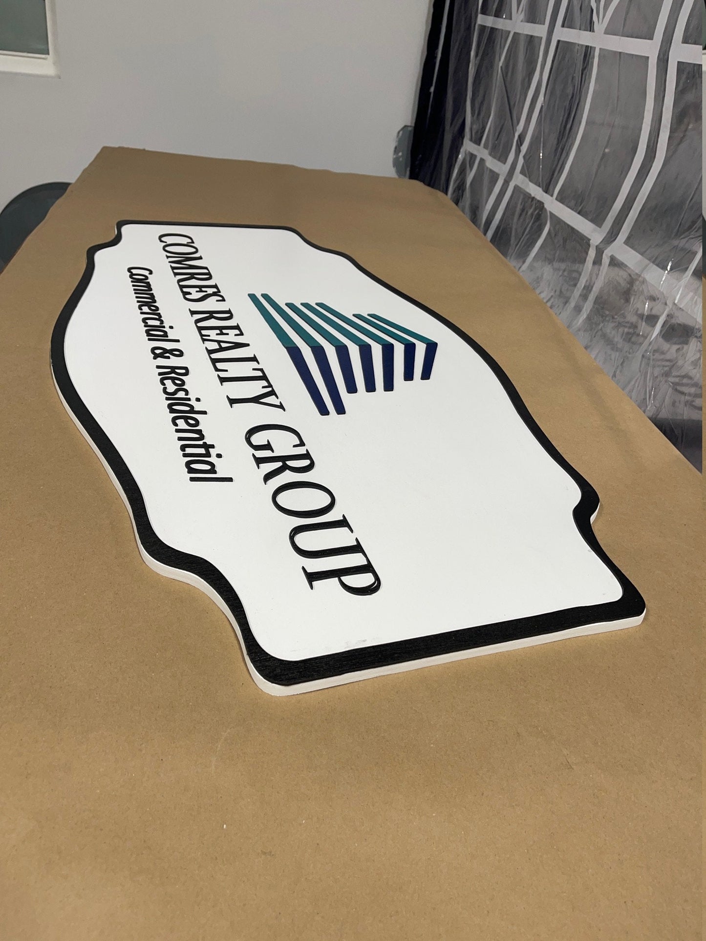 Custom Handmade Wood Sign for Outdoor Indoor Hanging Personalized for your Business, Ranch or Office Commercial Realty Signage