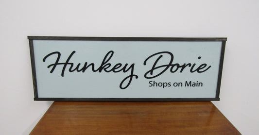 Large Custom Business Sign Commerical Signage We Use Your Actual Graphic Business Logo Wood Laser Cut Out 3D Extra Large Hunkey Dorie