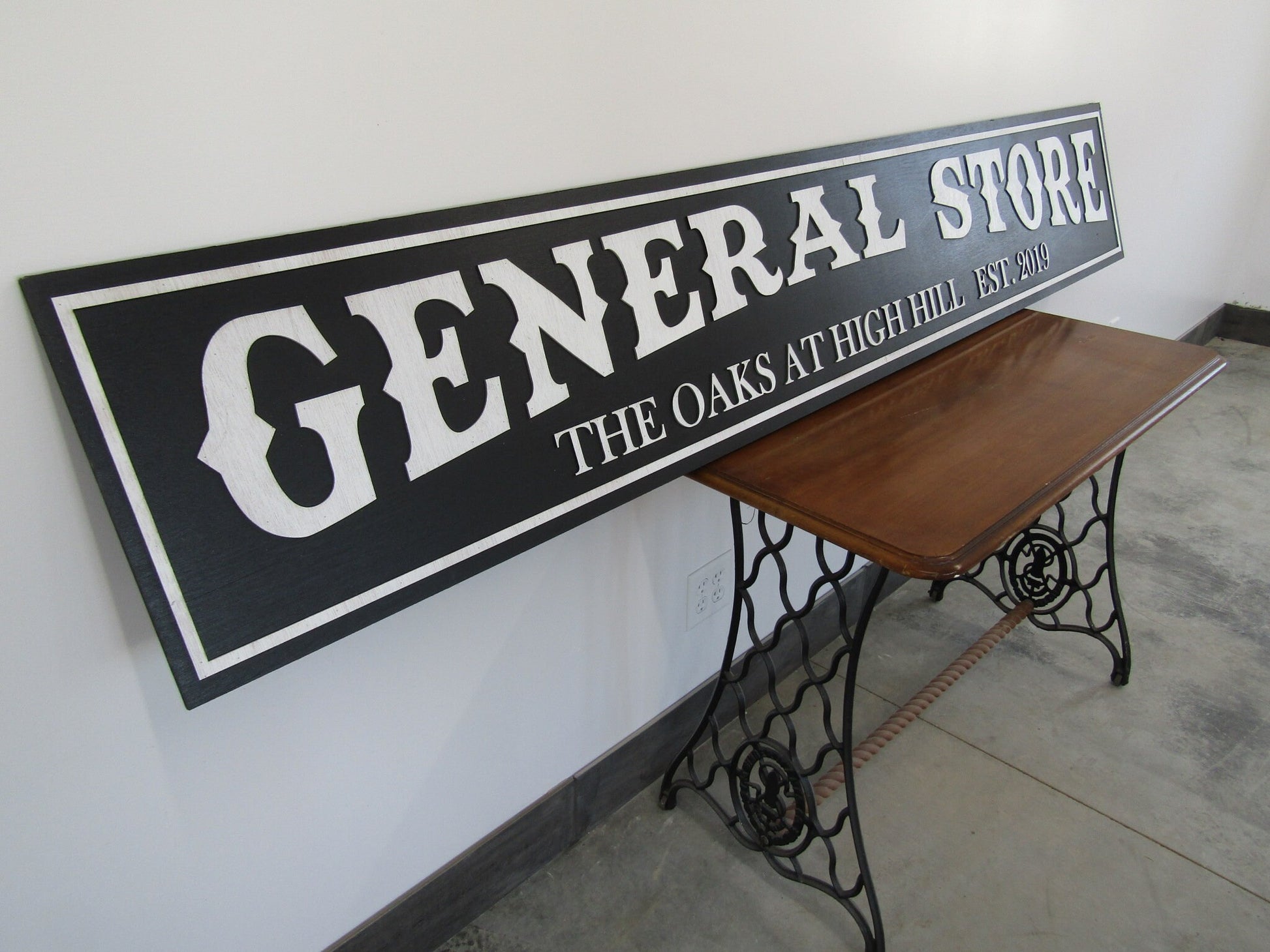 Extra Large Custom General Store Ranch Sign Over-sized Rustic Business Logo Wood Laser Cut Out 3D Footstepsinthepast Small Business