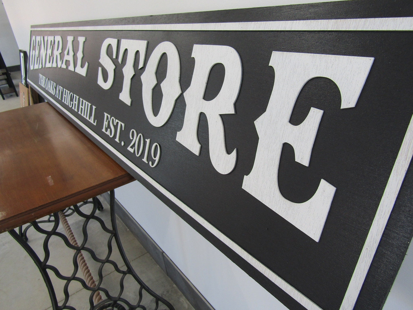 Extra Large Custom General Store Ranch Sign Over-sized Rustic Business Logo Wood Laser Cut Out 3D Footstepsinthepast Small Business