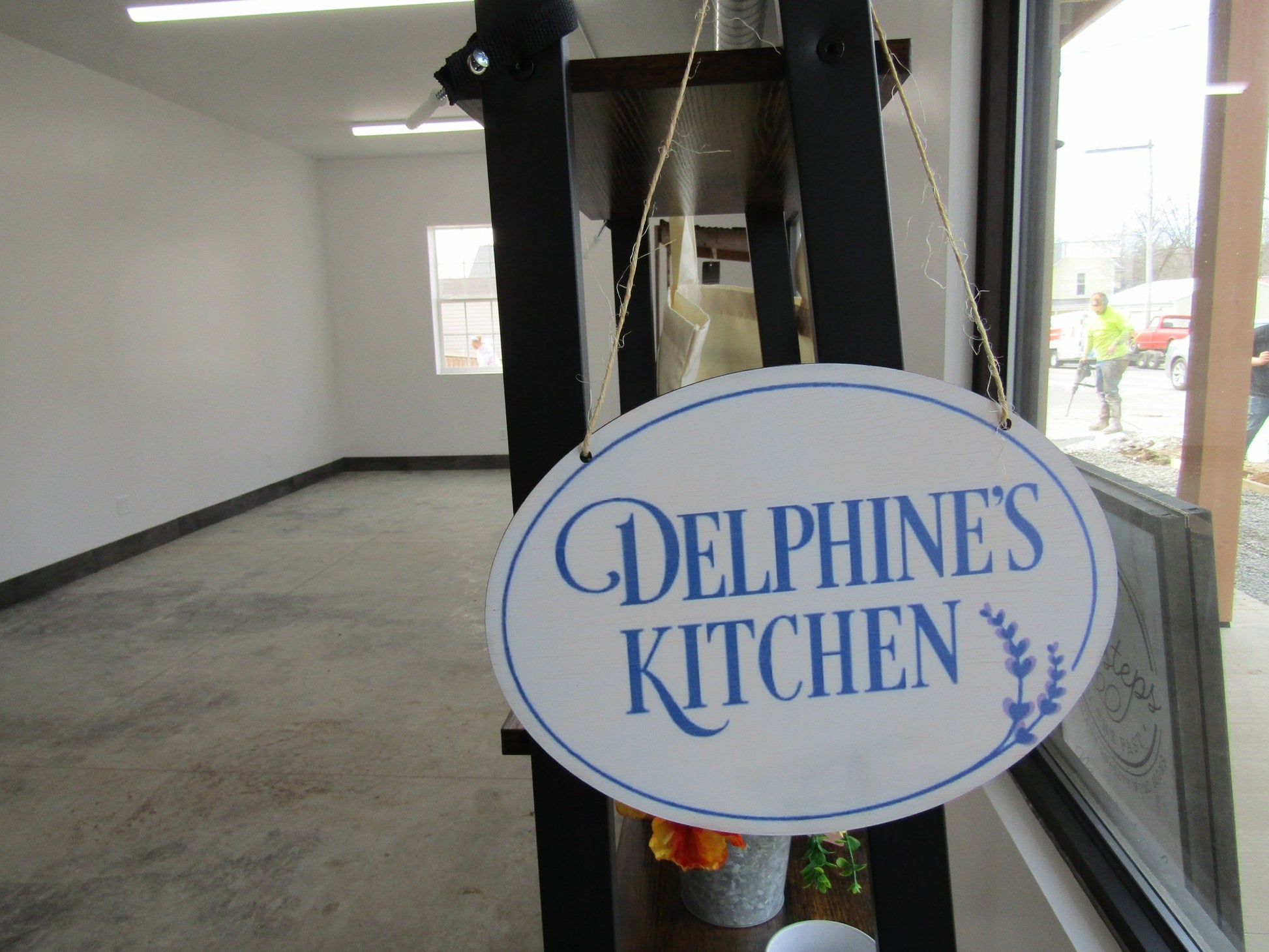 Oval Small Business Sign Logo Your Actual Logo Round Hanging Sign Kitchen Restaurant Design Custom Personalized Wall Art Color Wood Print