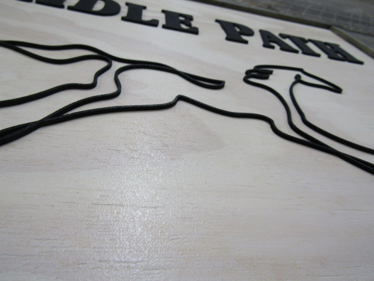 Large Custom Ranch Signage Bridal Path Private Drive Sign Company Name Square Oversized Rustic Business Logo Co Wood Laser Cut Out 3D Horse