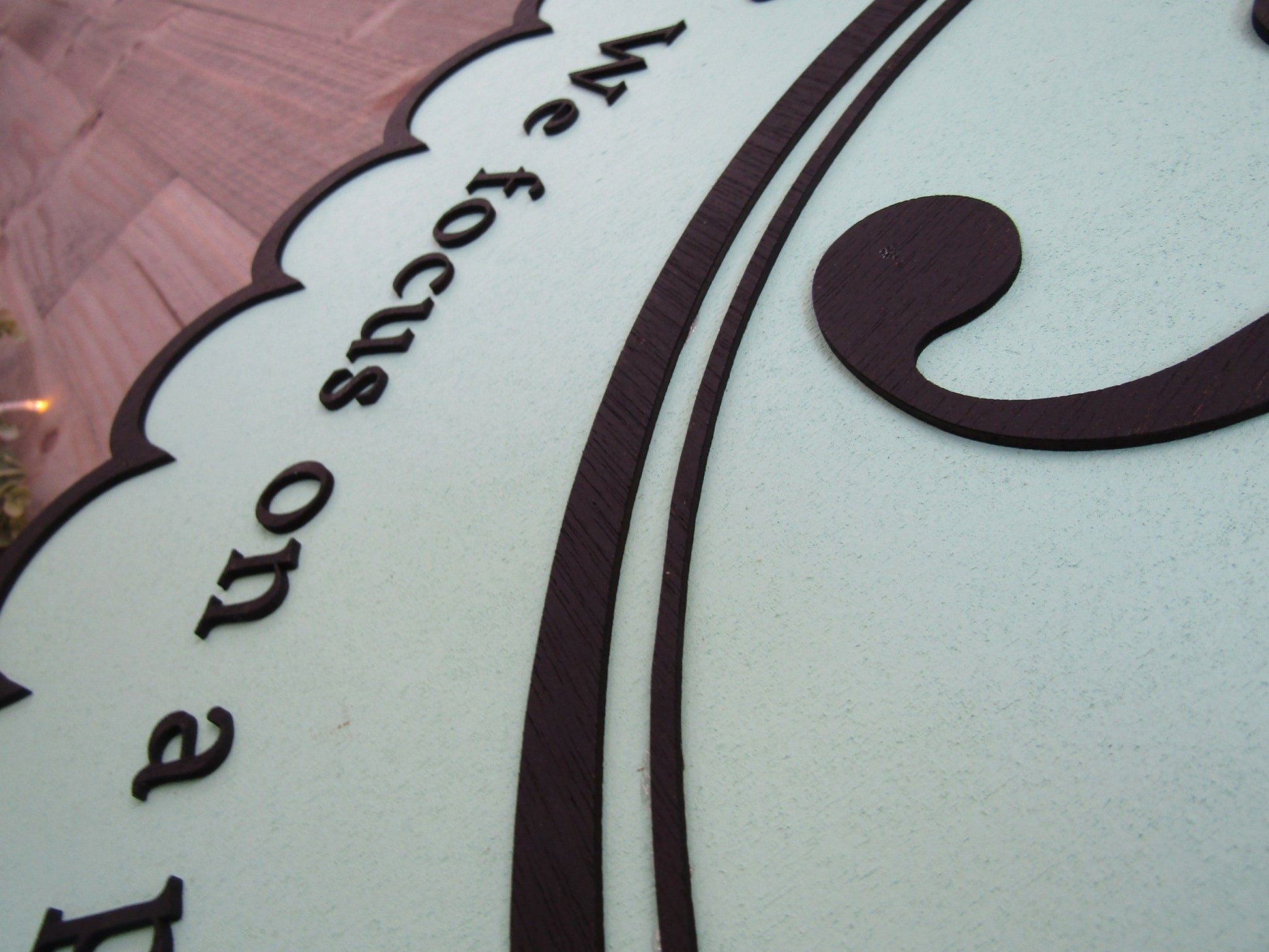 Large Round Custom Scalloped Style Sign Abilities Therapy Office Business Sign Commercial Signage 3D Raised Text Your Logo XL Made to Order