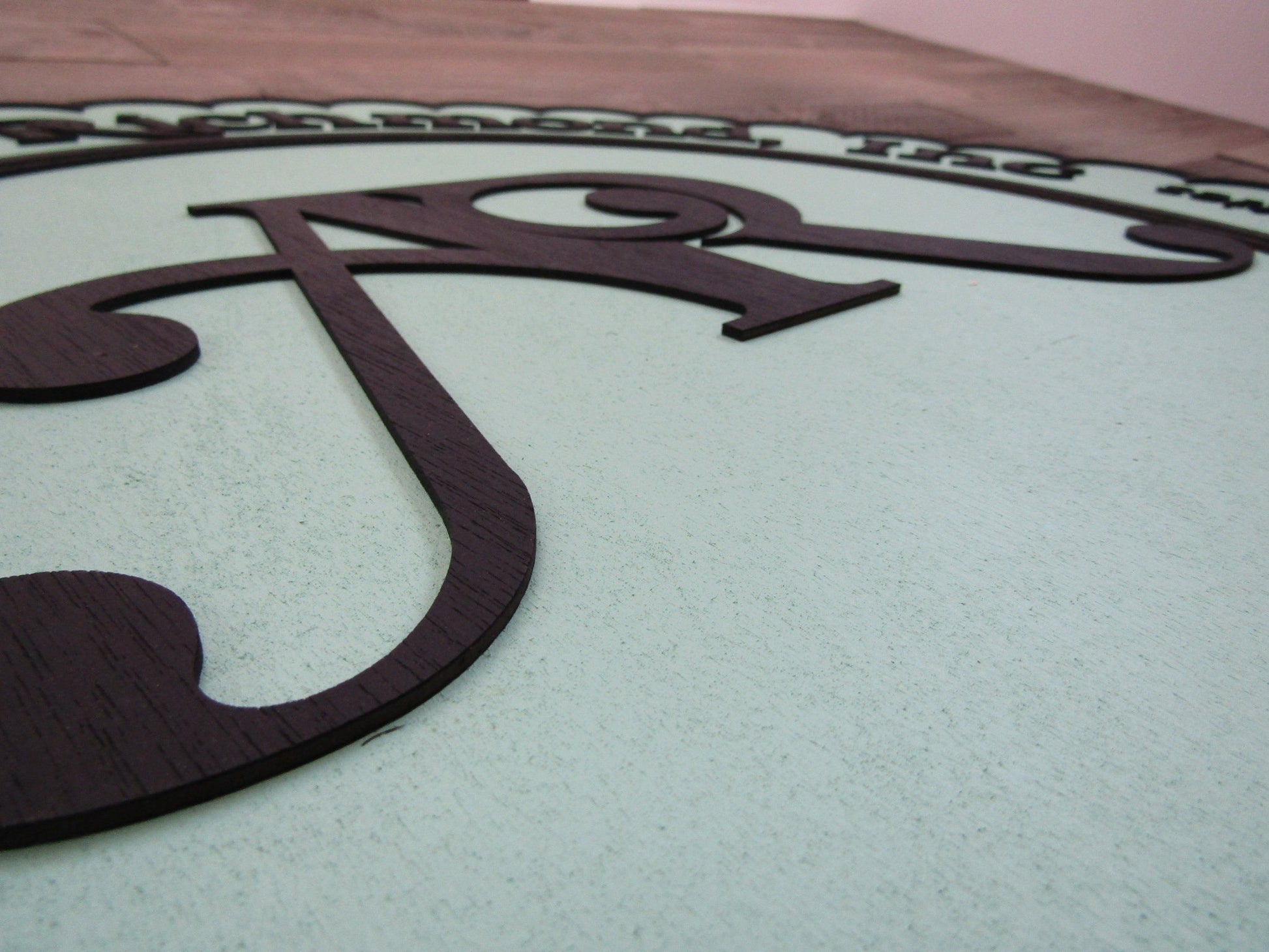 Large Round Custom Scalloped Style Sign Abilities Therapy Office Business Sign Commercial Signage 3D Raised Text Your Logo XL Made to Order