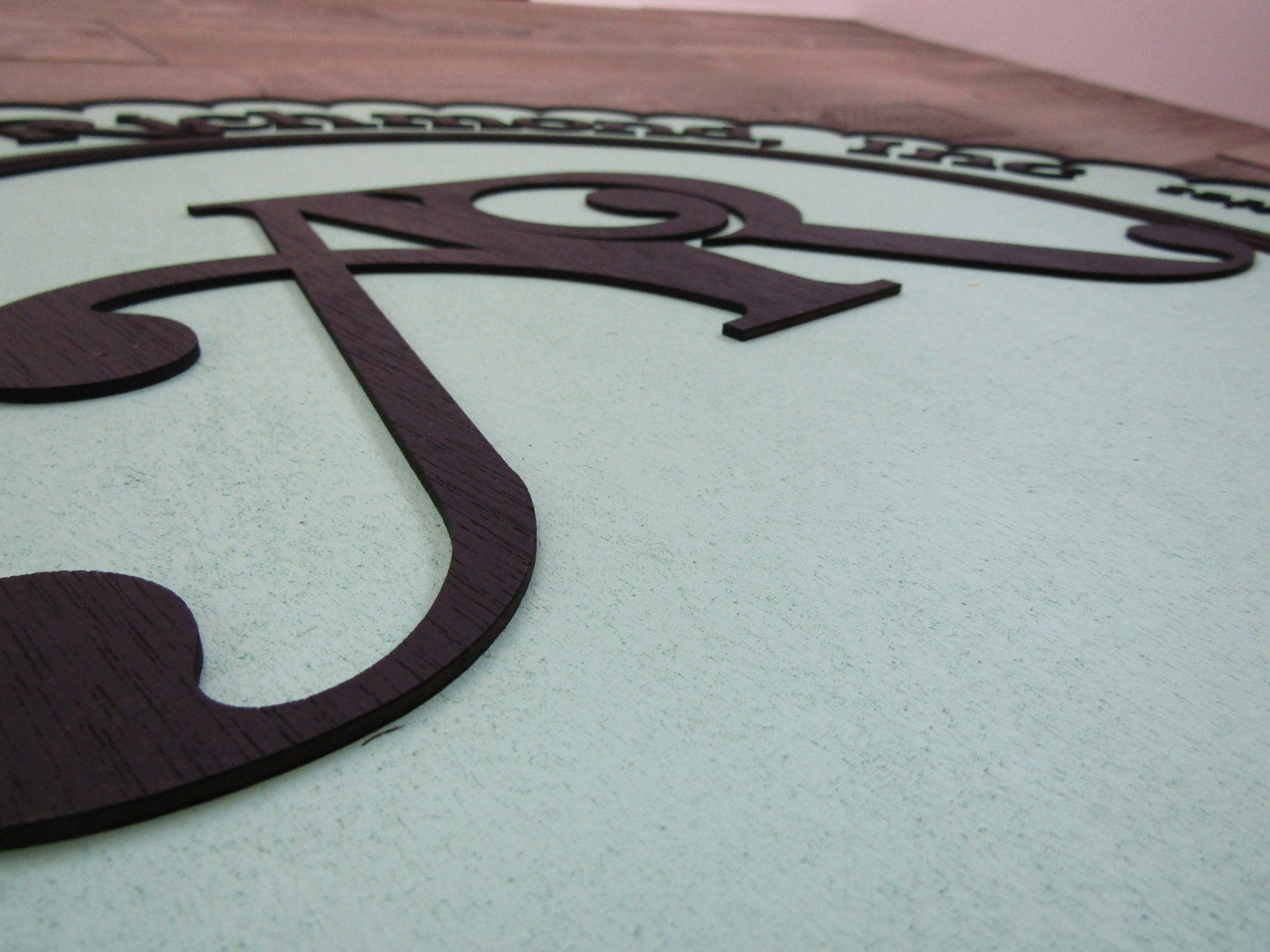 Large Round Custom Scalloped Style Sign Abilities Therapy Office Business Sign Commercial Signage 3D Raised Text Your Logo XL Made to Order