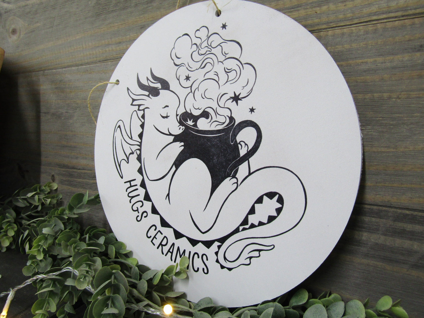 Coffee shop custom sign printed direct to wood. personalized with your logo great for your store front or behind register