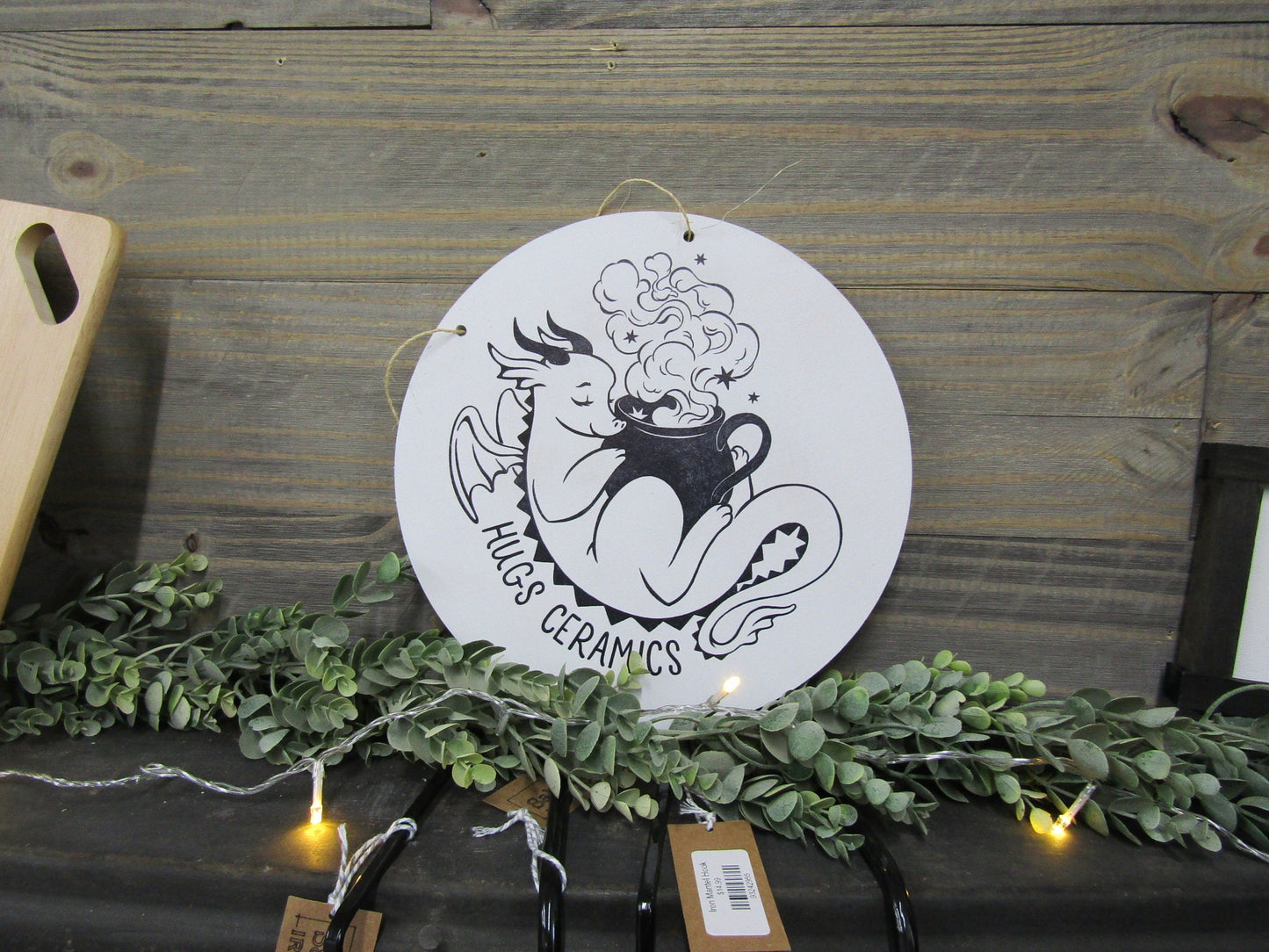 Coffee shop custom sign printed direct to wood. personalized with your logo great for your store front or behind register