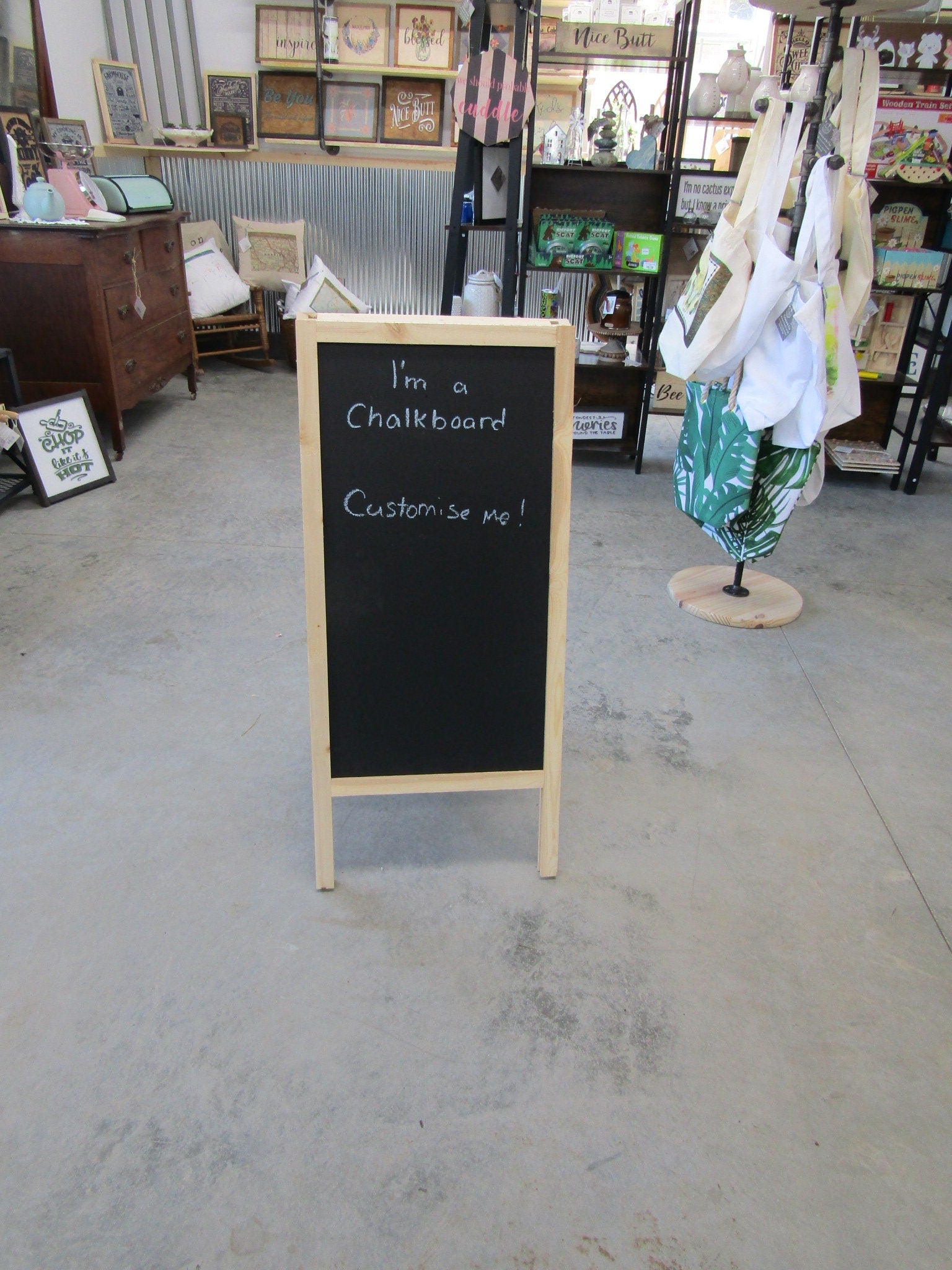 Chalk Board Daily Specials Sidewalk Sandwich Board A Frame Folding Affordable Info Sign Free Standing Extra Large Commercial Hinge Outdoor