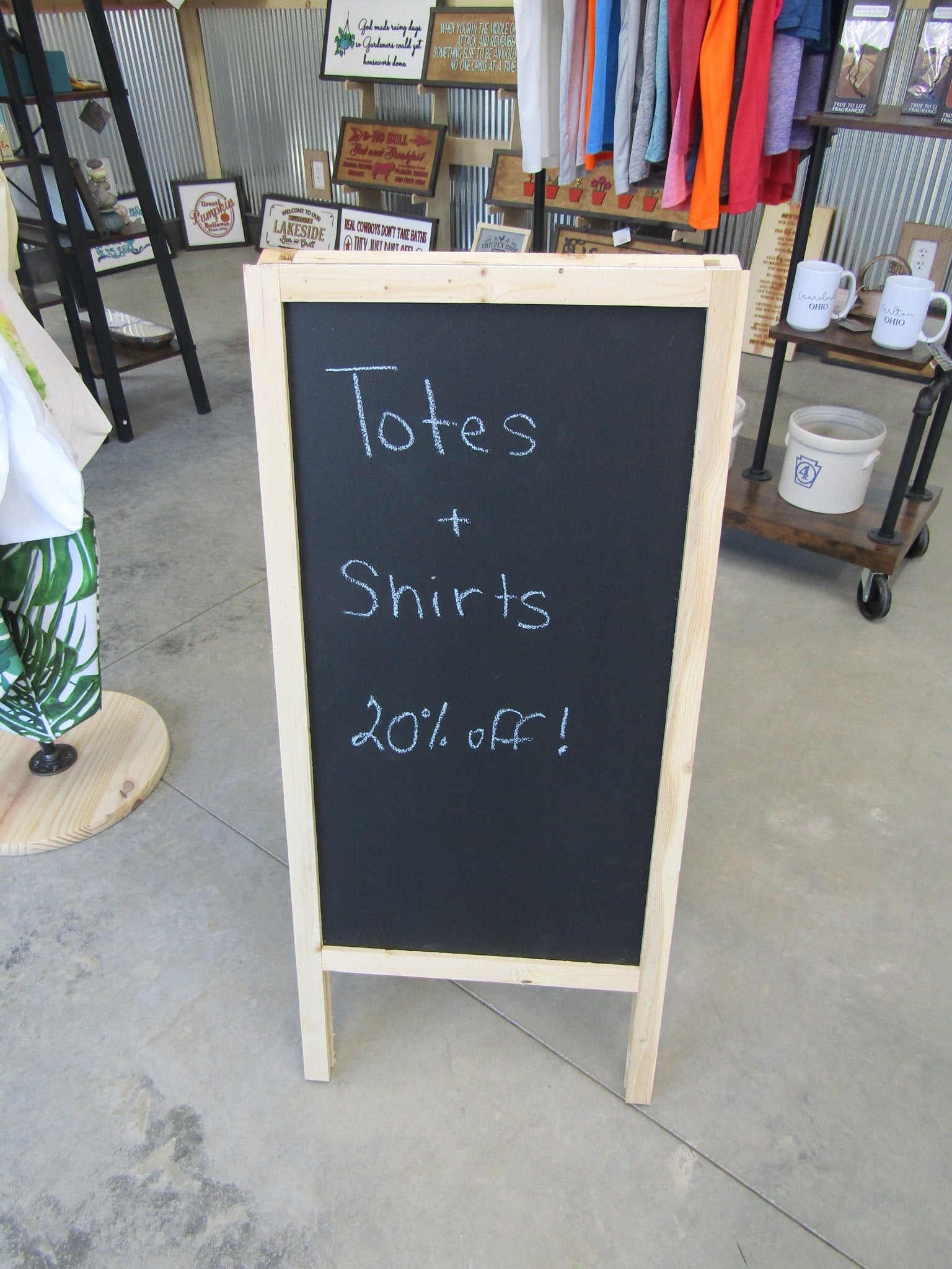 Chalk Board Daily Specials Sidewalk Sandwich Board A Frame Folding Affordable Info Sign Free Standing Extra Large Commercial Hinge Outdoor