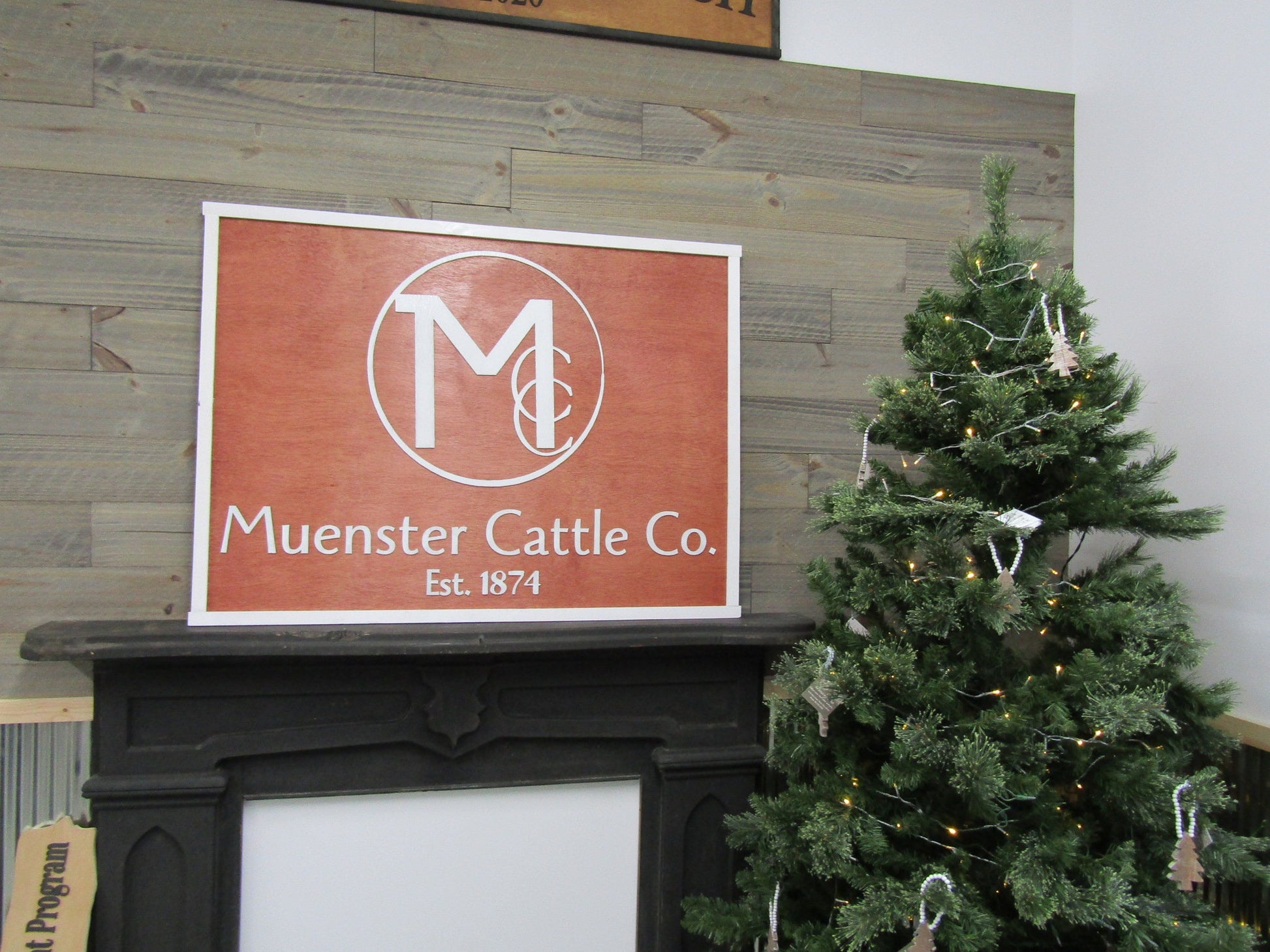 Custom Business Sign Rectangle 3D Large Custom Cattle Co Company Signage Indoor Outdoor Small Business Logo Laser Cut Wood Sign Barn Farm