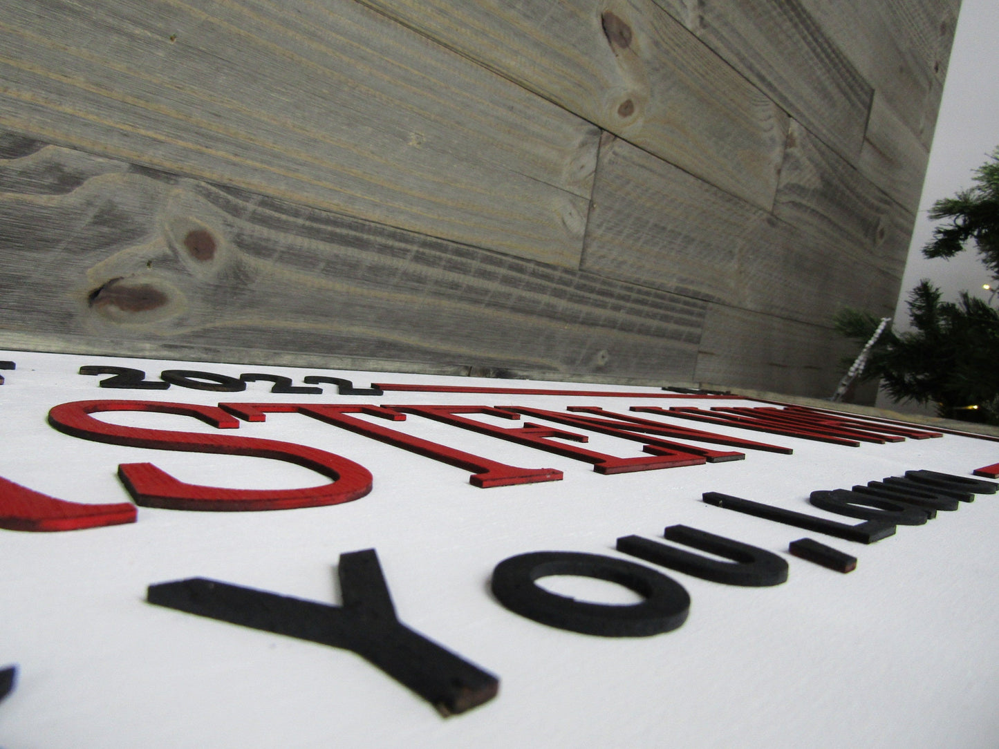 Large Custom Ranch Sign Over-sized Rustic Wood Laser Cut Out 3D Extra Large Sign Home Thank You Established Wettersten Way Handmade Farm