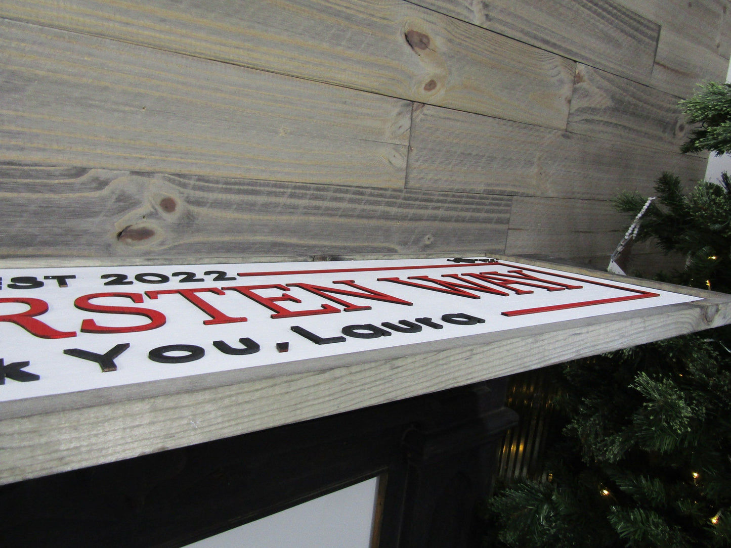 Large Custom Ranch Sign Over-sized Rustic Wood Laser Cut Out 3D Extra Large Sign Home Thank You Established Wettersten Way Handmade Farm