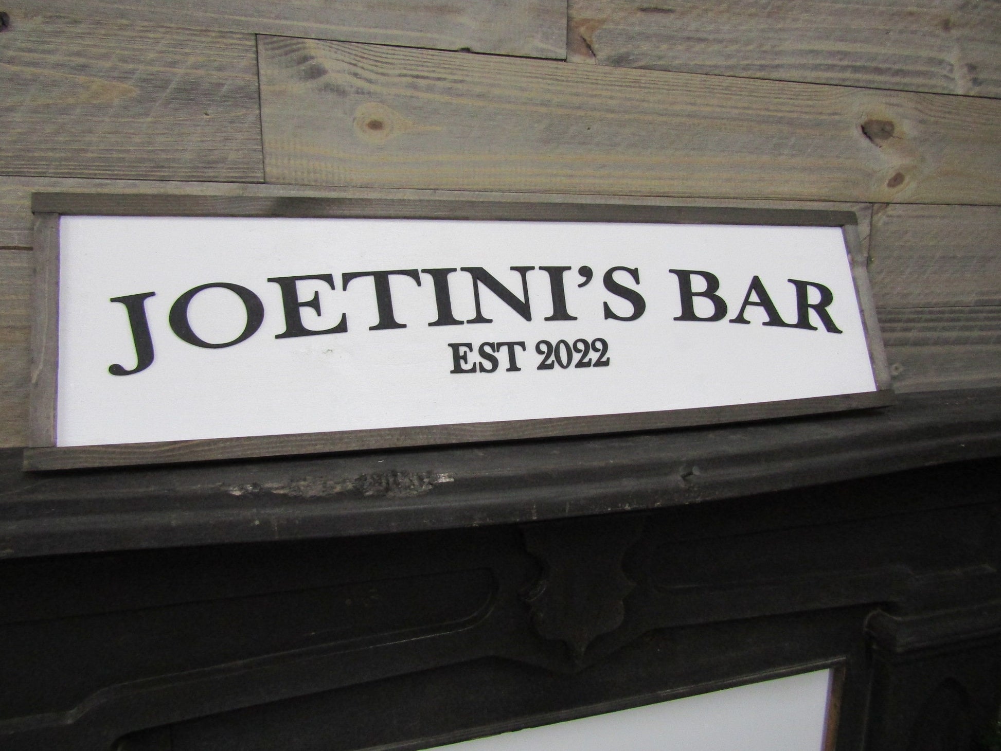 Custom Personalized Bar Sign Fathers Day Gift Established Sign Oversized 3D Raised Text Made To Order Indoor Outdoor Patio Basement Signage