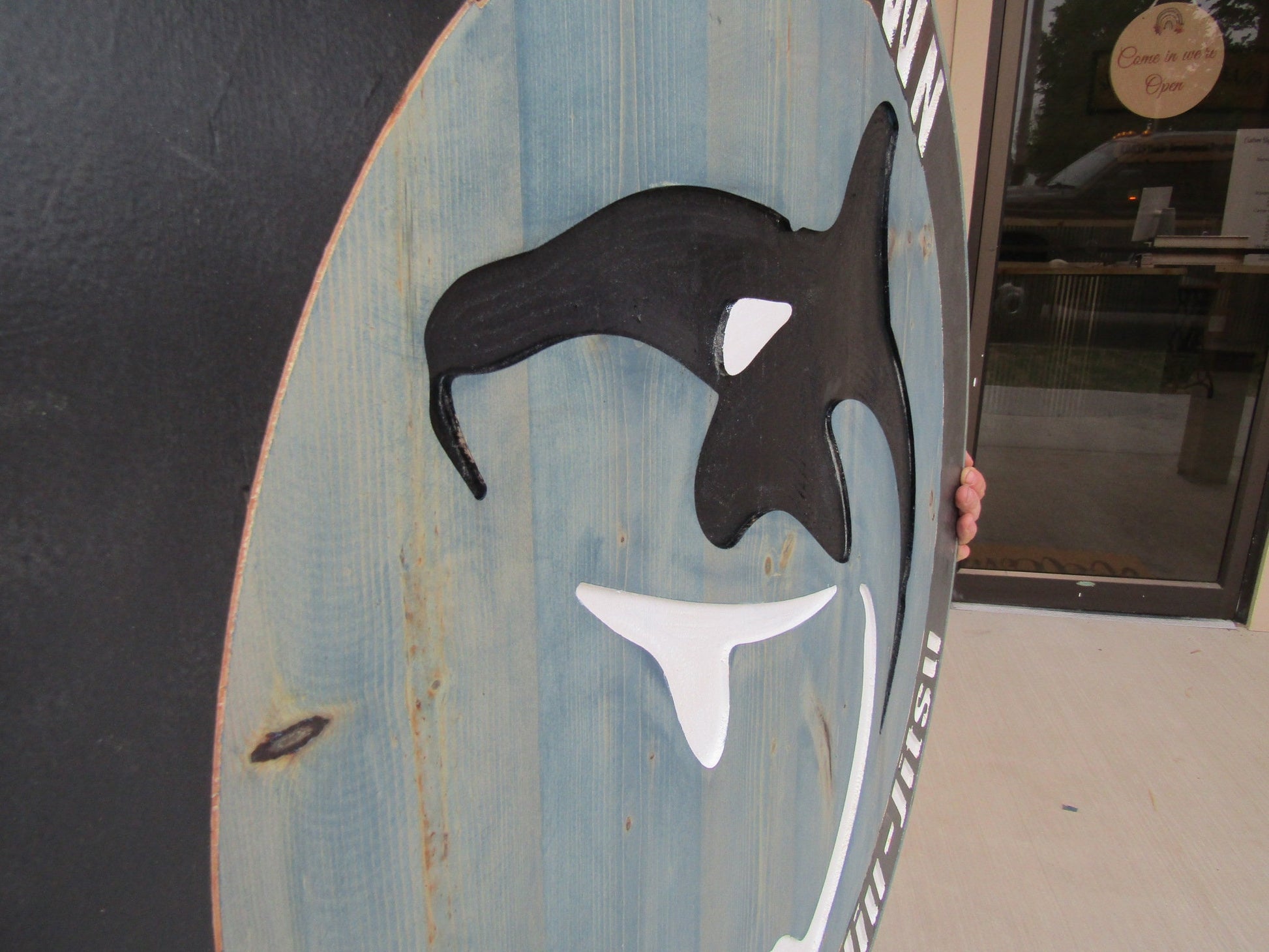 Oversized BJJ Sign Brazilian Jiu Jitsu Sign MMA Gym Sign Engraved Martial Arts Sign Custom Gym Logo Personalized Dojo Sign Round Signs