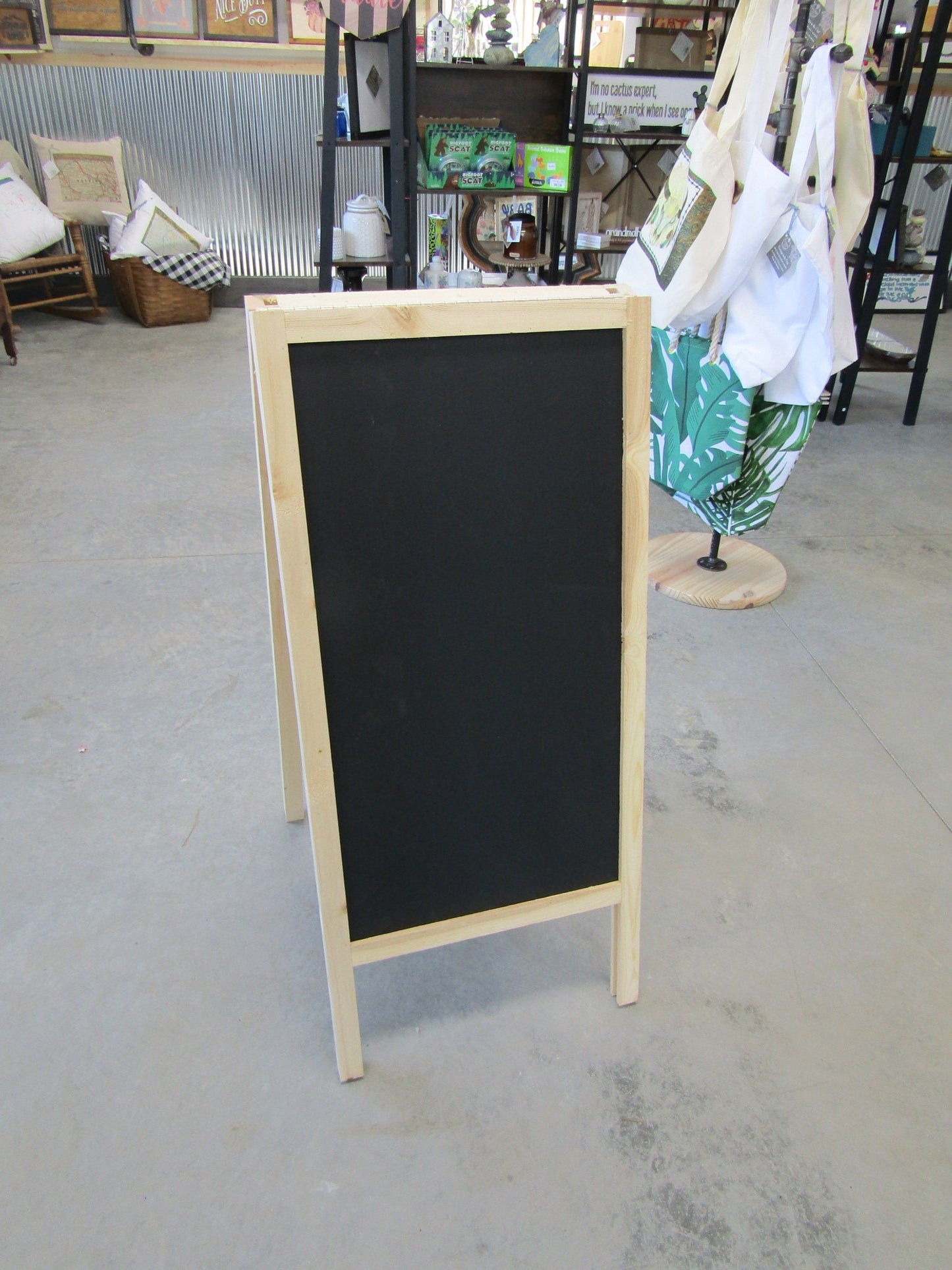 Chalk Board Daily Specials Sidewalk Sandwich Board A Frame Folding Affordable Info Sign Free Standing Extra Large Commercial Hinge Outdoor