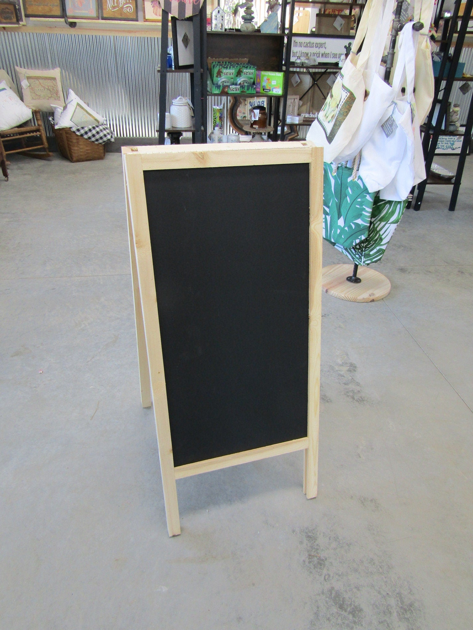 Chalk Board Daily Specials Sidewalk Sandwich Board A Frame Folding Affordable Info Sign Free Standing Extra Large Commercial Hinge Outdoor