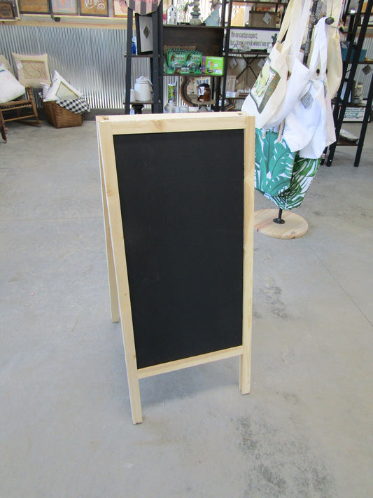 Chalk Board Daily Specials Sidewalk Sandwich Board A Frame Folding Affordable Info Sign Free Standing Extra Large Commercial Hinge Outdoor