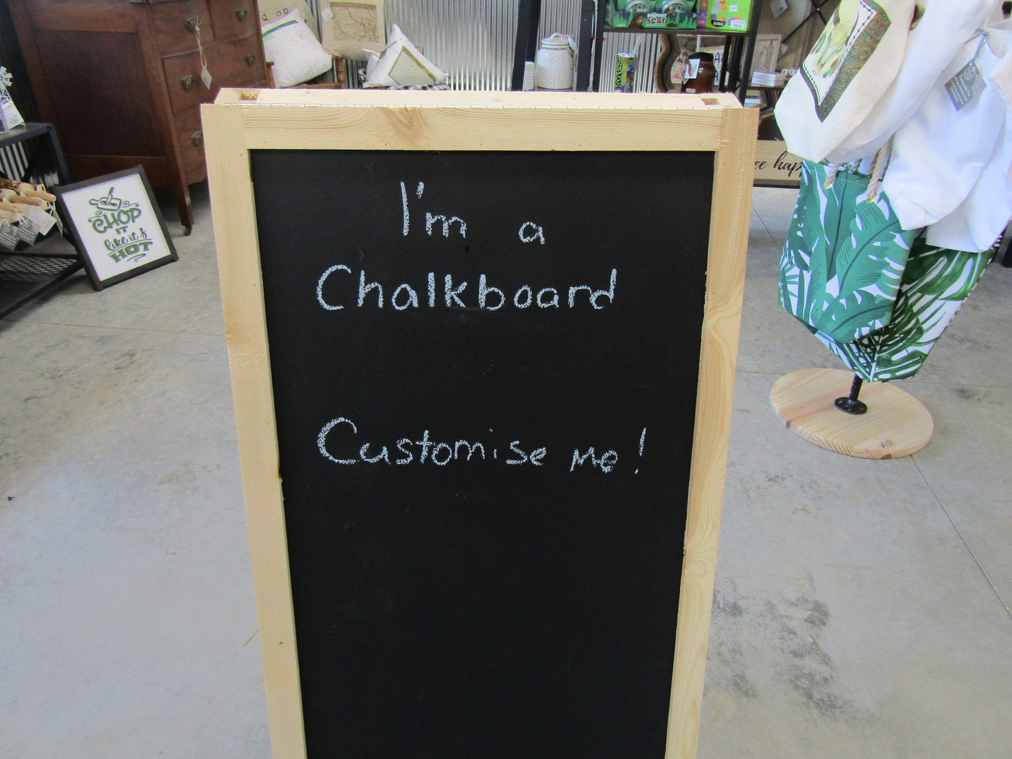Chalk Board Daily Specials Sidewalk Sandwich Board A Frame Folding Affordable Info Sign Free Standing Extra Large Commercial Hinge Outdoor