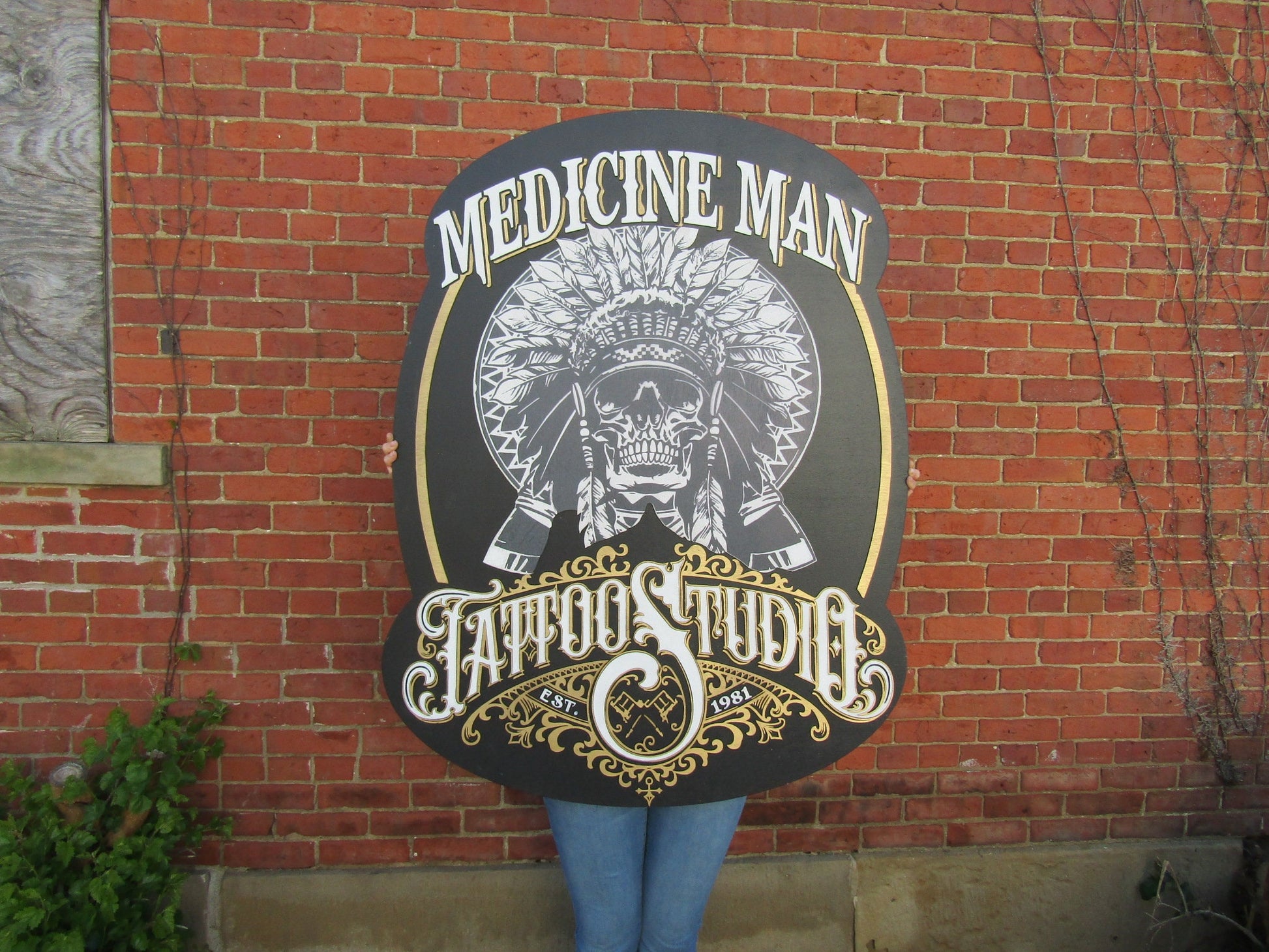 Tattoo Parlor, Tattoo Studio, Tattoo Shop, Tattoo Station Sign.