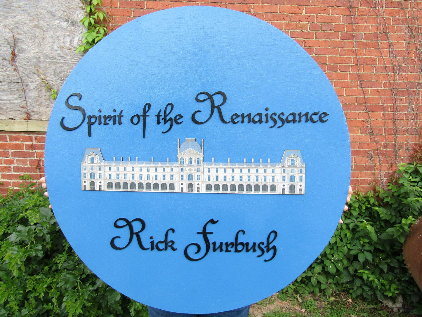 Rise Of The Renaissance Custom Replica Style Castle Round 3D Raised Sign Victorian Era Reenactment Handmade Redesign Wood Handmade Sign