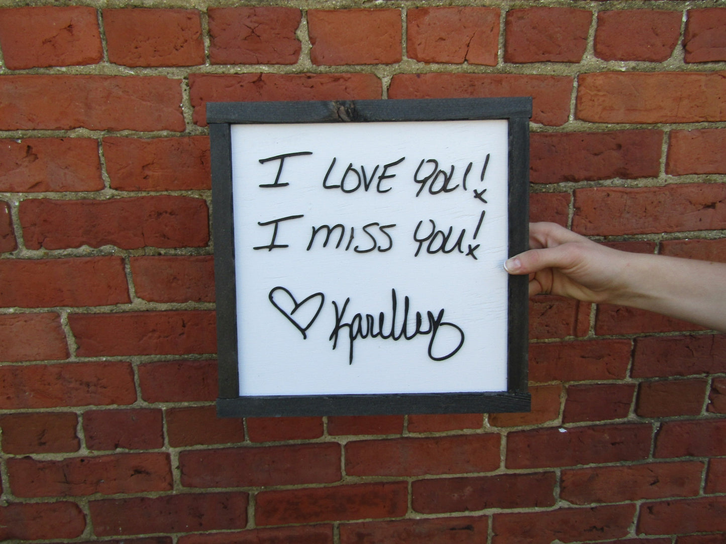 Personal Note I love you Miss You Memorial Custom Handwriting Signature Mom Gift Wife Gift Wooden Decor Sign Ways to Show You Care Personal