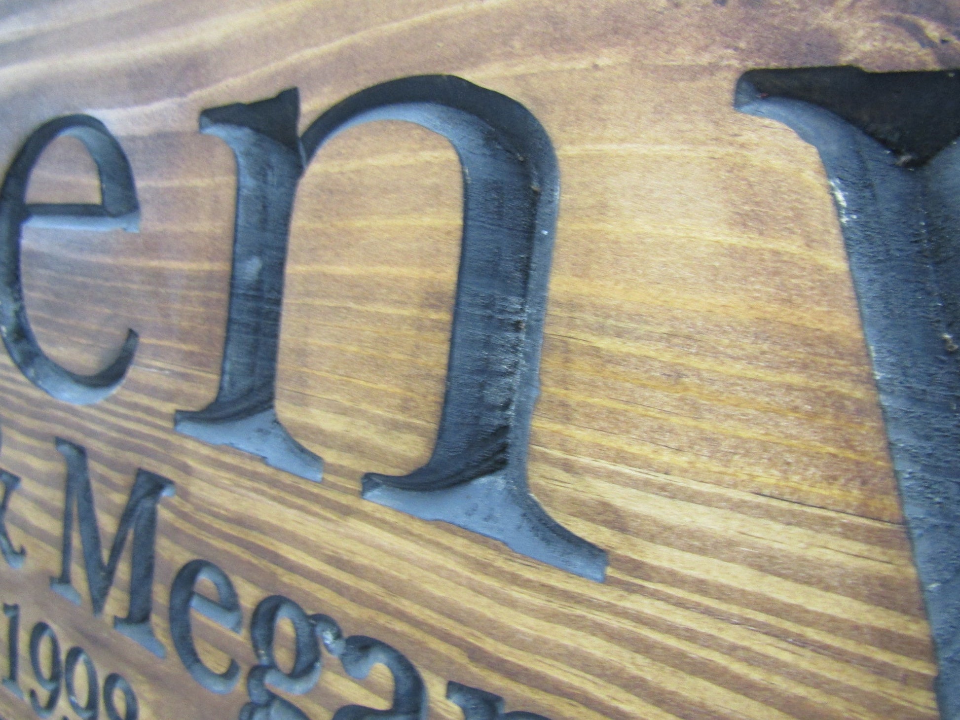 Personalized Last name Wedding Gift Established Year Couple Married Engagement New Home Custom Name Date Wooden Routed Engraved Etched Sign