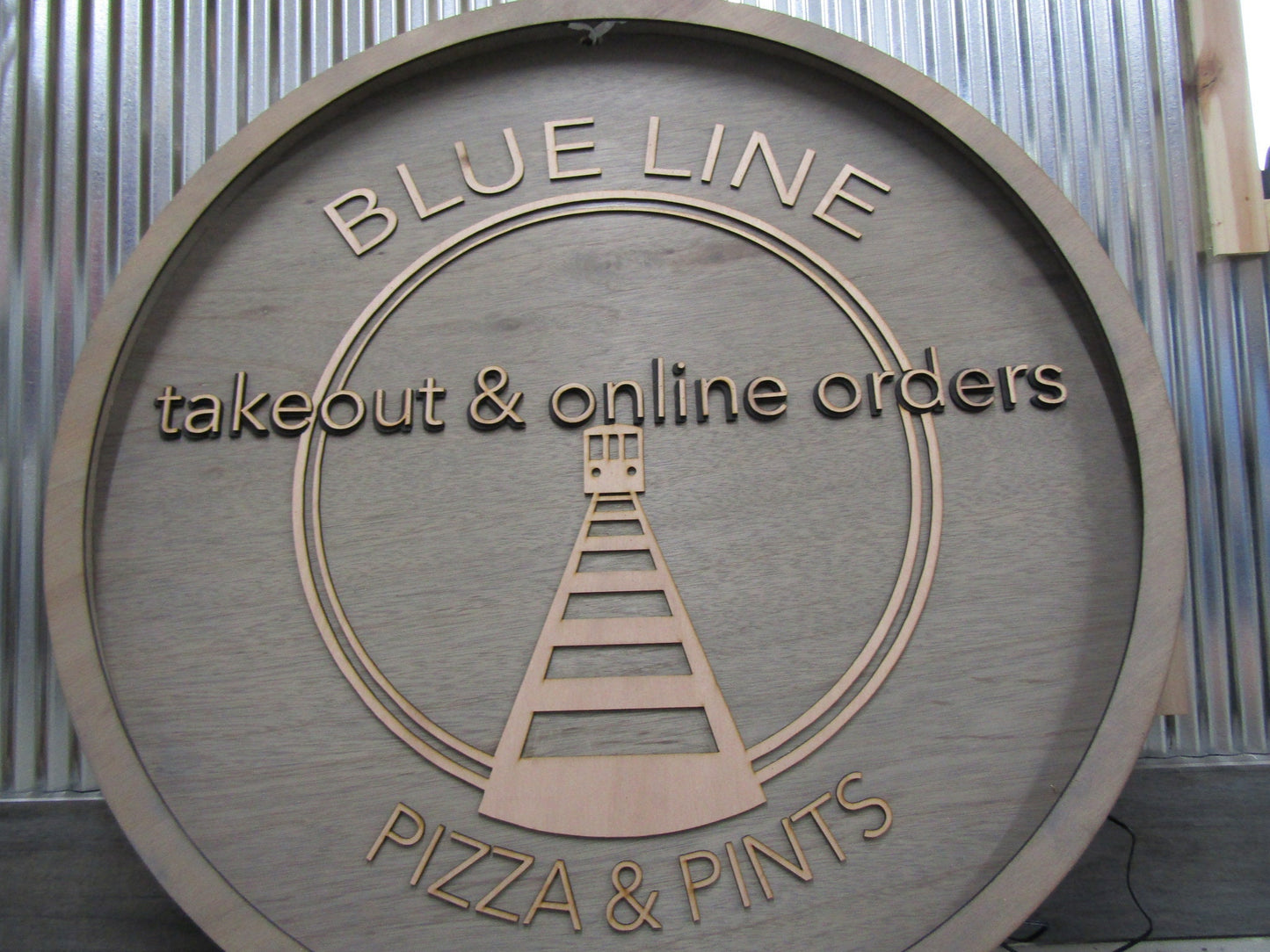 Custom Pizza Restaurant Lighted Open Sign LED Handmade Commerical Signage Wooden Indoor Fast Food Eatery Food And Drink Your Logo Business