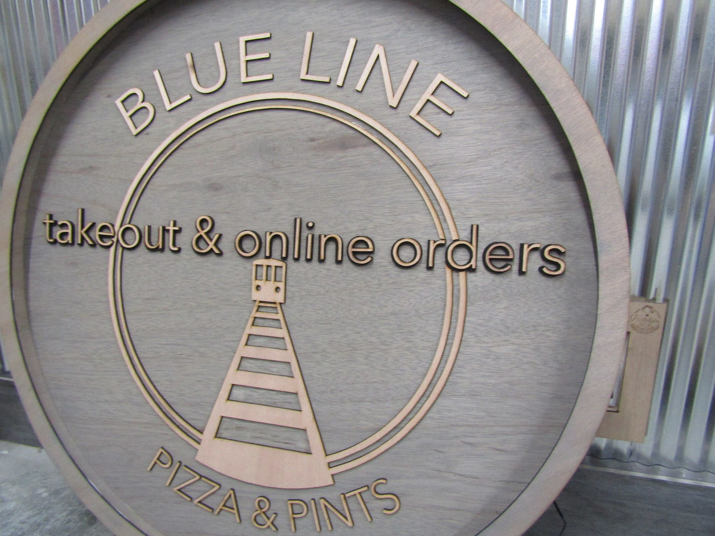 Custom Pizza Restaurant Lighted Open Sign LED Handmade Commerical Signage Wooden Indoor Fast Food Eatery Food And Drink Your Logo Business